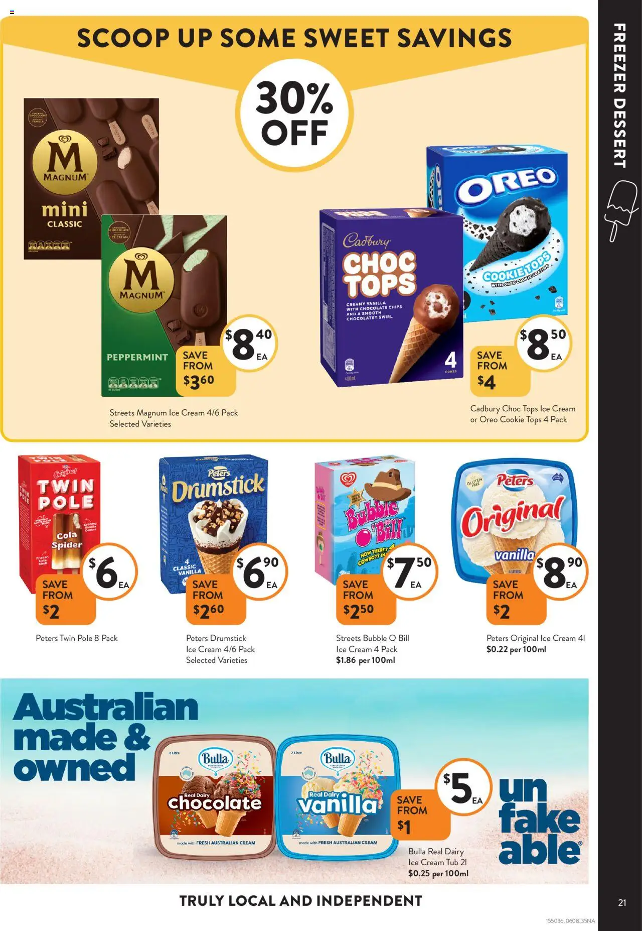 Foodworks catalogue - valid from 06.08.2025 | Page: 21 | Products: Dairy, Chocolate, Ice cream, Freezer
