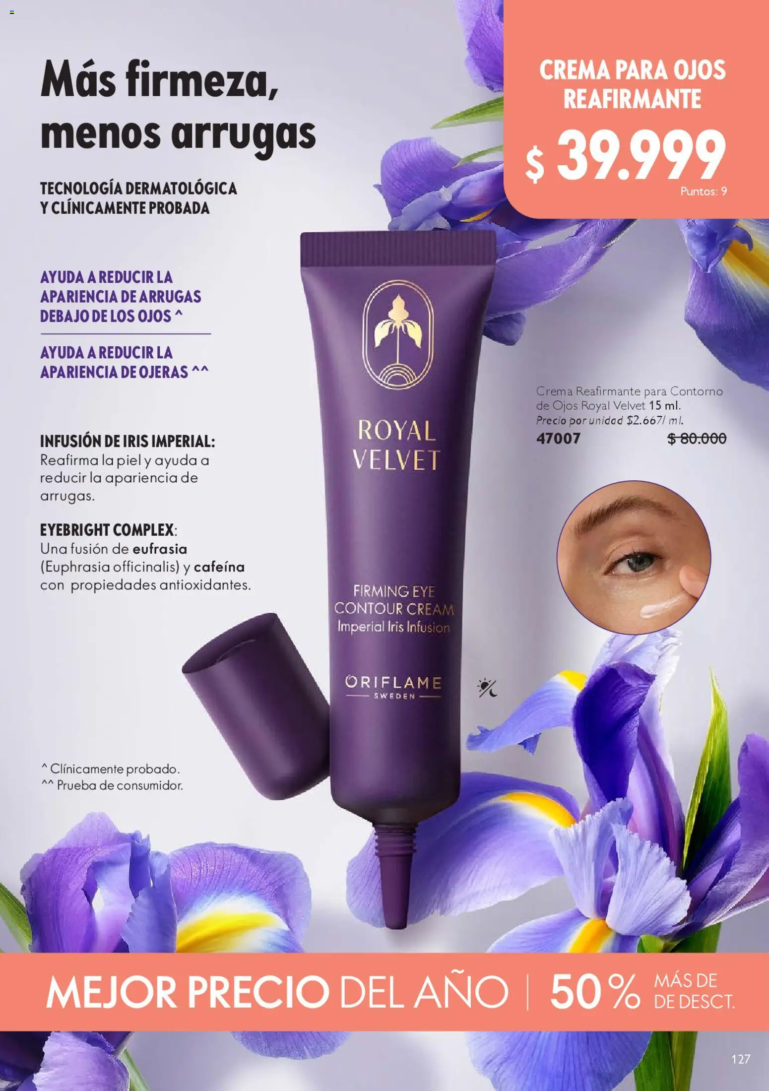 Oriflame revista - valida desde el 18.04.2026 | Página: 127 | Productos: Crema, Contorno, Contorno de ojos