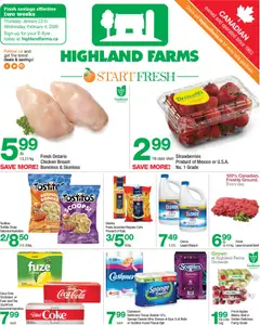 Preview of Highland Farms weekly flyer / circulaire from shop Highland Farms valid from 22.01.2026