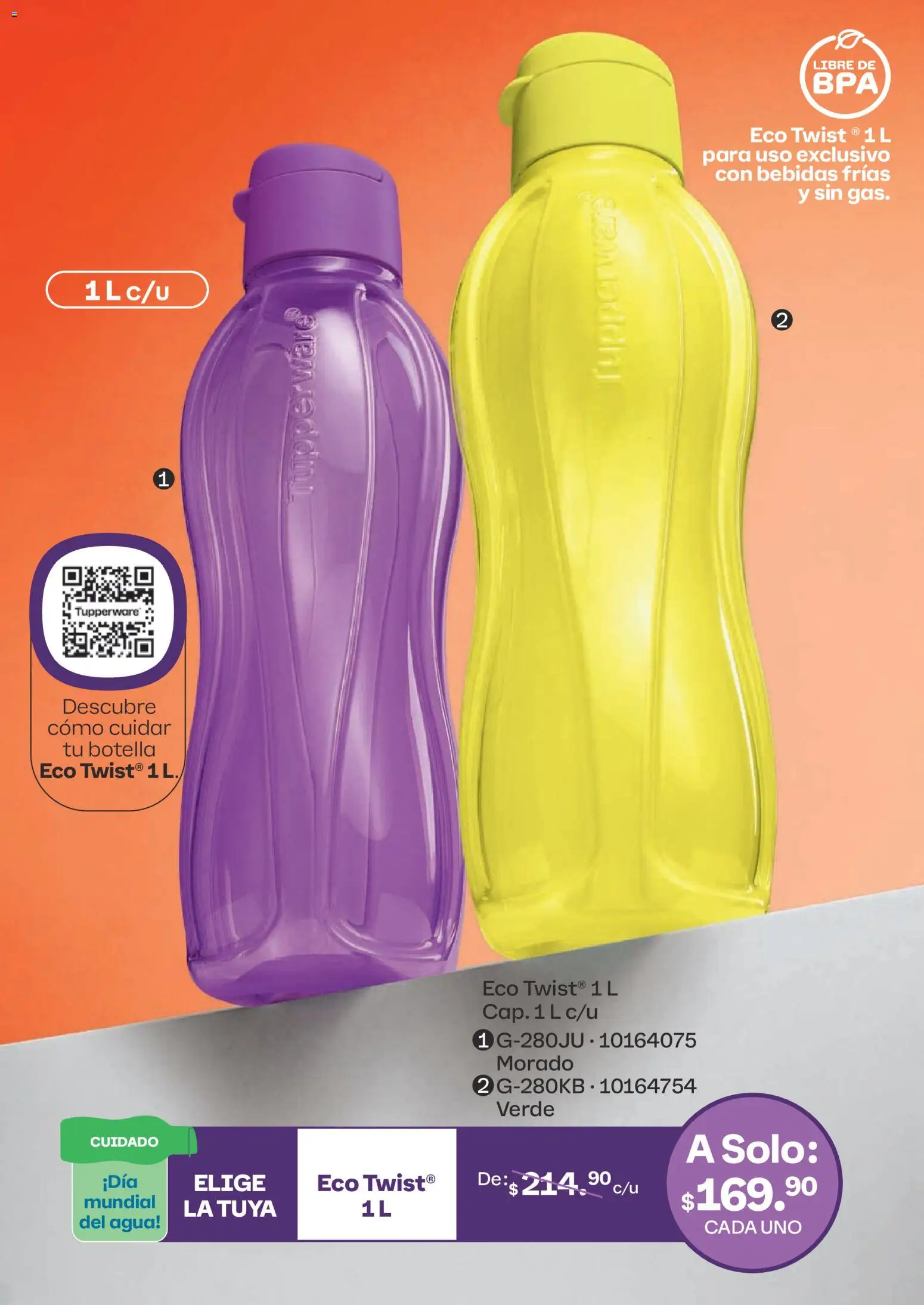 Nuevas ofertas de Tupperware válidas en toda la República Mexicana desde el 23.02.2026. ¡Encuentra las mejores ofertas en Tupperware catálogo! | Página: 3 | Productos: Agua, Botella