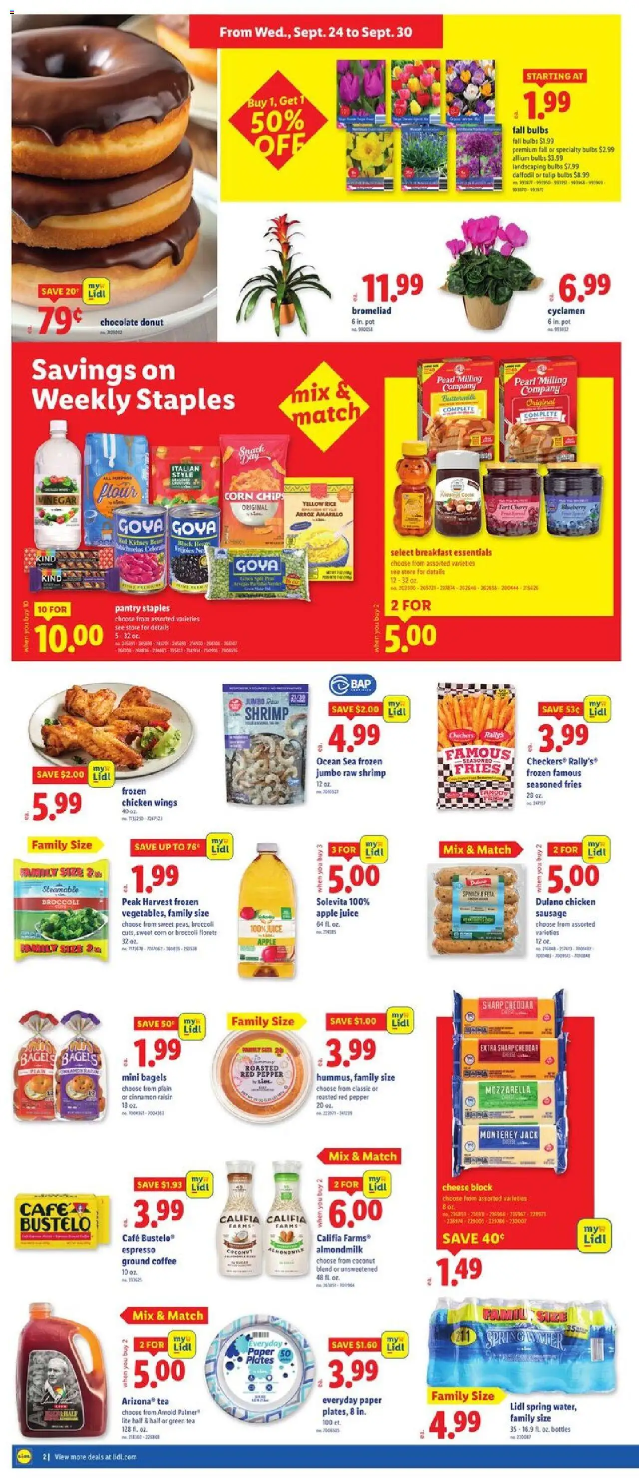 Lidl Weekly Ad - NY - valid from 24.09.2025 | Page: 2 | Products: Vinegar, Chocolate, Juice, Tea