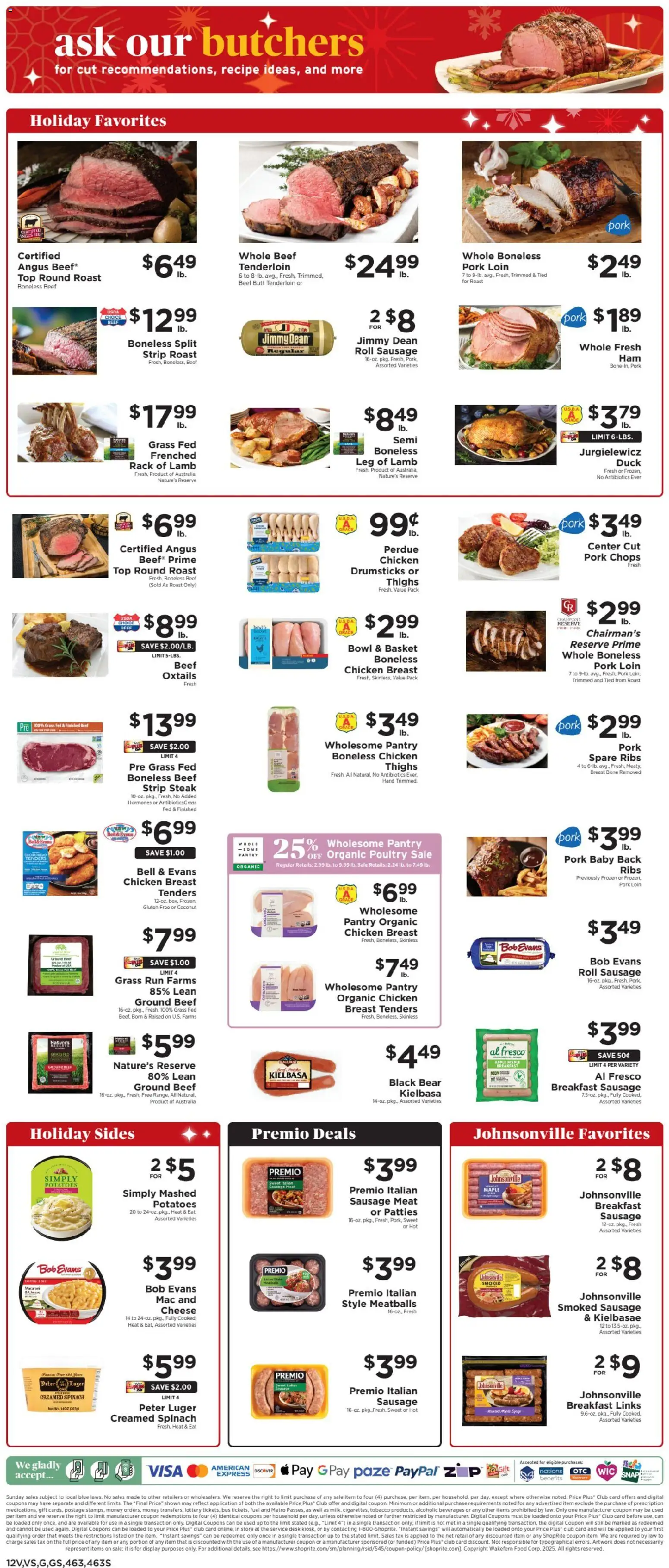 ShopRite Weekly Ad 2 - valid from 21.12.2025 | Page: 13 | Products: Spinach, Basket, Cheese, Desk
