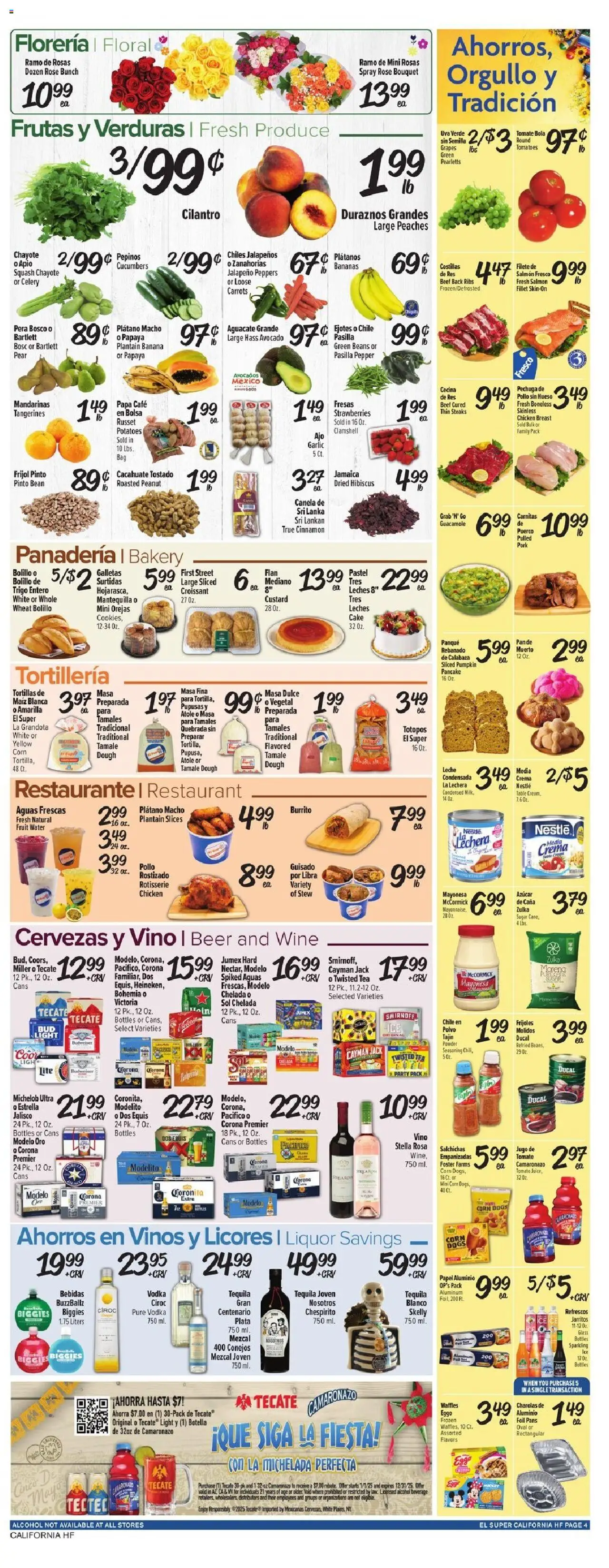 El Super Weekly Ad - CA - valid from 17.09.2025 | Page: 4 | Products: Beef, Avocado, Garlic, Pumpkin