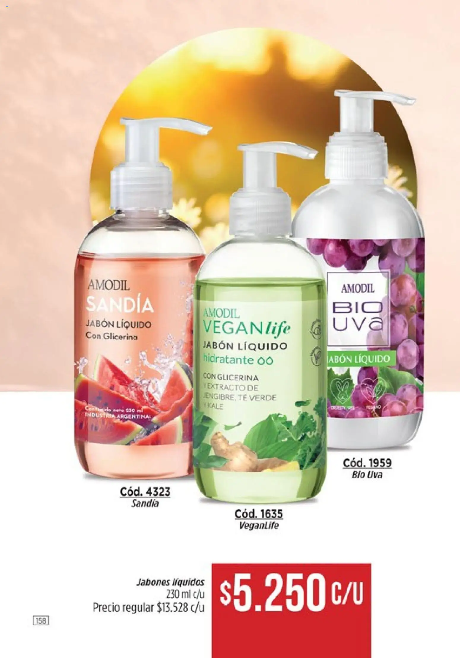 modil - Campaña 7 │ válido desde el 20.03.2026 | Página: 158 | Productos: Jabón líquido, Jabón, Uva, Té