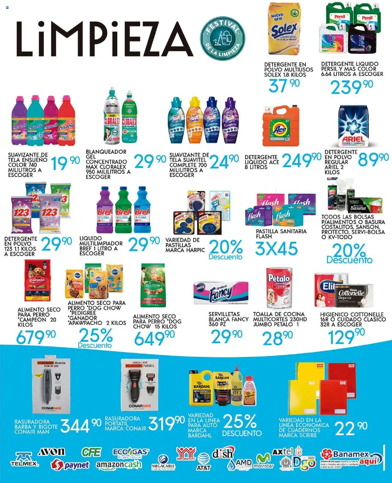 Nuevas ofertas de Alsuper válidas en toda la República Mexicana desde el 23.09.2025. ¡Encuentra las mejores ofertas en Alsuper - Folleto Durango! | Página: 5 | Productos: Limpiador, Toalla, Cocina, Cloro