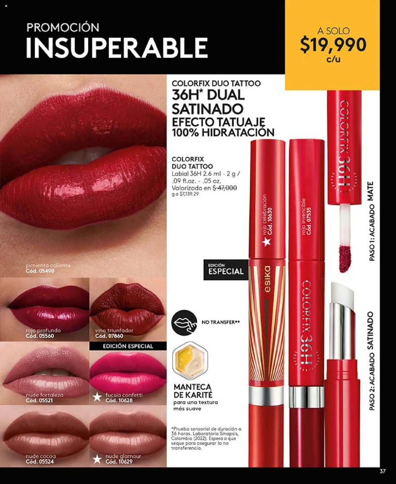 Ésika revista - valida desde el 01.02.2026 | Página: 37 | Productos: Manteca, Vino