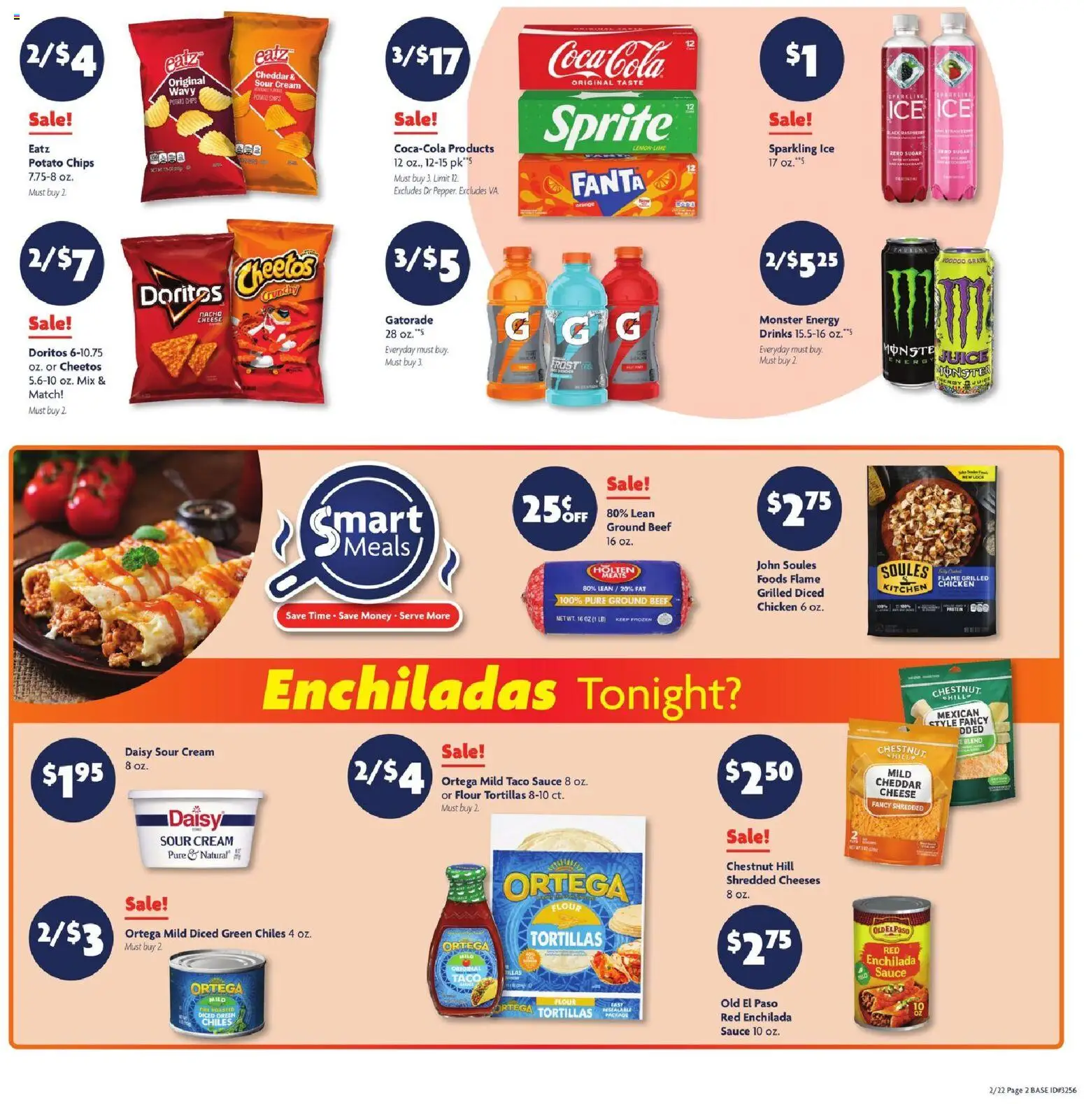Family Dollar Current Ad - TX - valid from 22.02.2026 | Page: 2 | Products: Cheese, Juice, Cream, Sauce