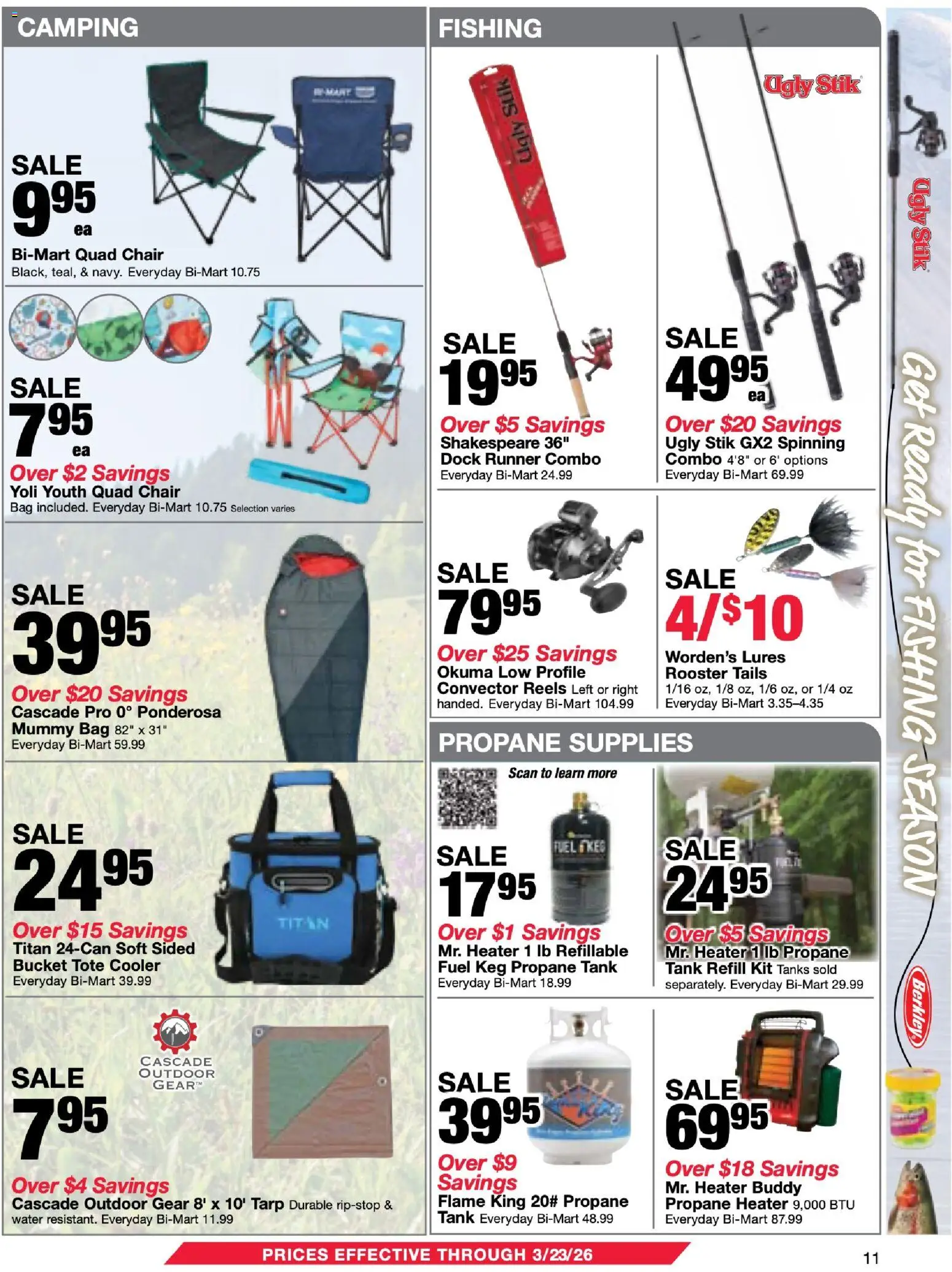 Bi-Mart Membership Savings Book - valid from 10.03.2026 | Page: 11 | Products: Chair, Water, Bag