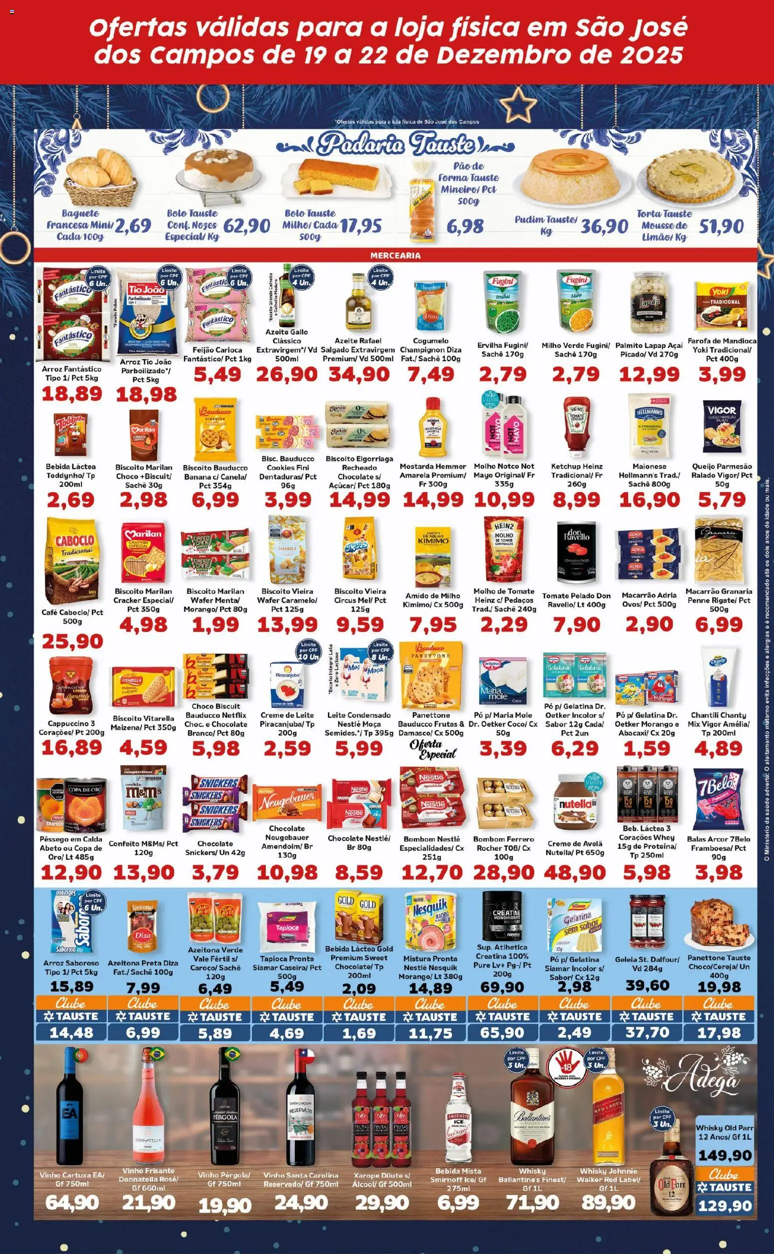 Tauste Folheto - válido de 19.12.2025 | Página: 3 | Produtos: Neugebauer, Nozes, Creme, Leite condensado