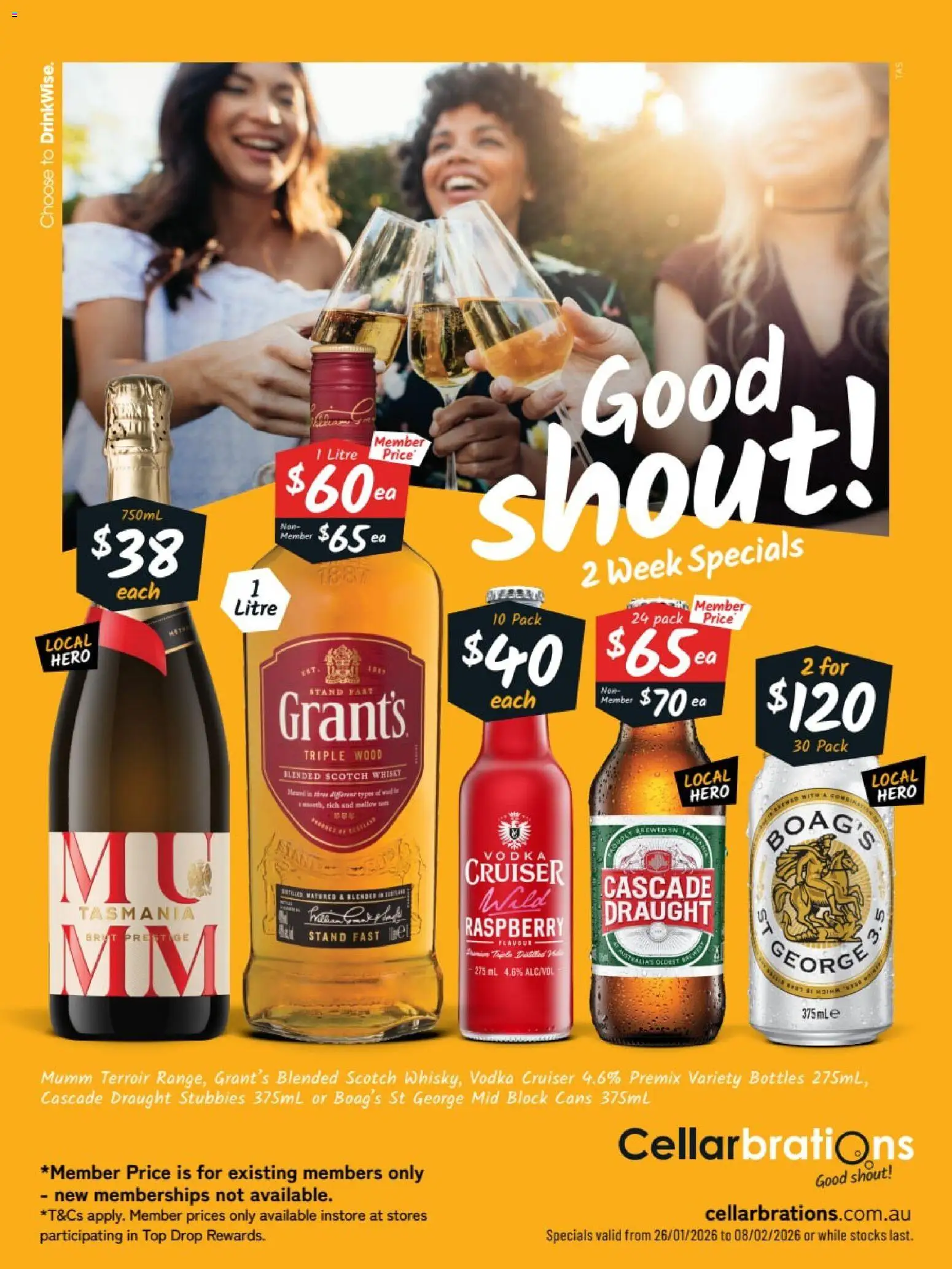 Cellarbrations catalogue - valid from 26.01.2026 | Page: 1 | Products: Vodka, Wood, Scotch, Raspberry