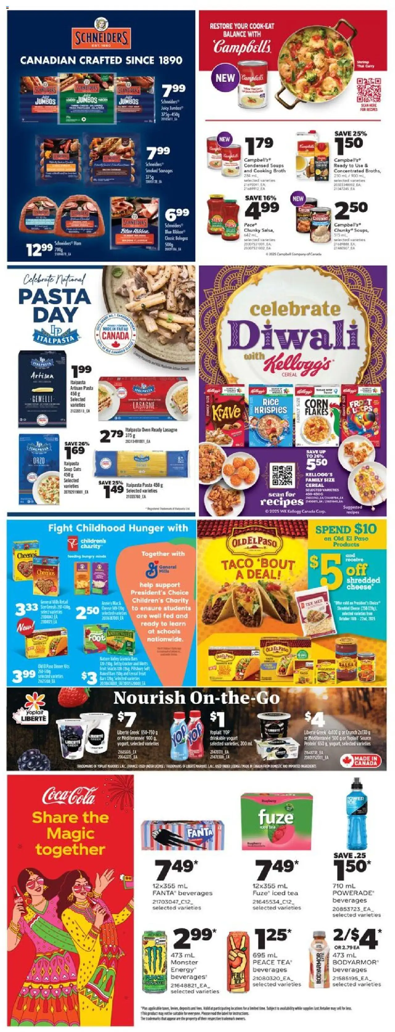 Real Canadian Superstore flyer valid from 16.10.2025 | Page: 37 | Products: Tea, Cheese, Yogurt, Ham
