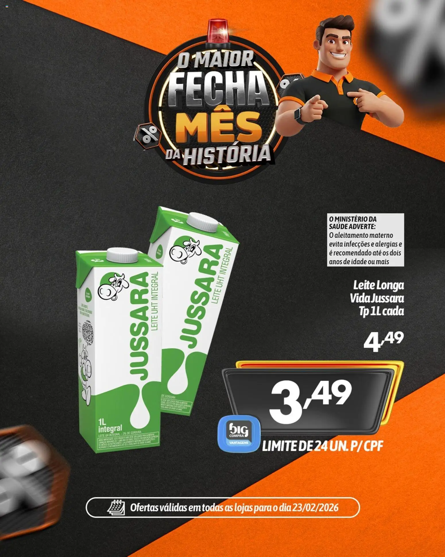 Big Compra Folheto - válido de 23.02.2026 | Página: 1 | Produtos: Leite
