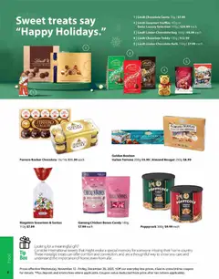 Preview of London Drugs - Specialty Cozy Christmas Catalogue from shop London Drugs valid from 12.11.2025 | Page: 4 | Products: Bag, Chocolate, Chicken