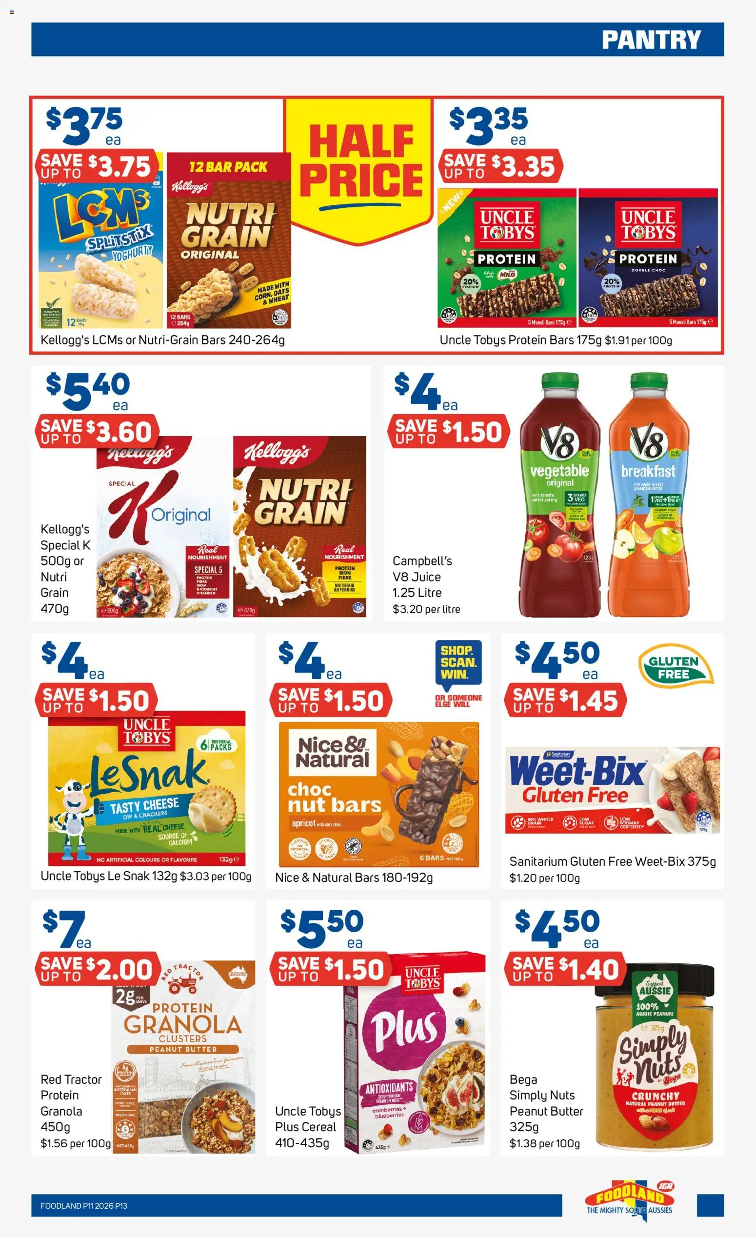 Foodland catalogue - valid from 11.03.2026 | Page: 13 | Products: Crackers, Peanuts, Wheat, Blueberries