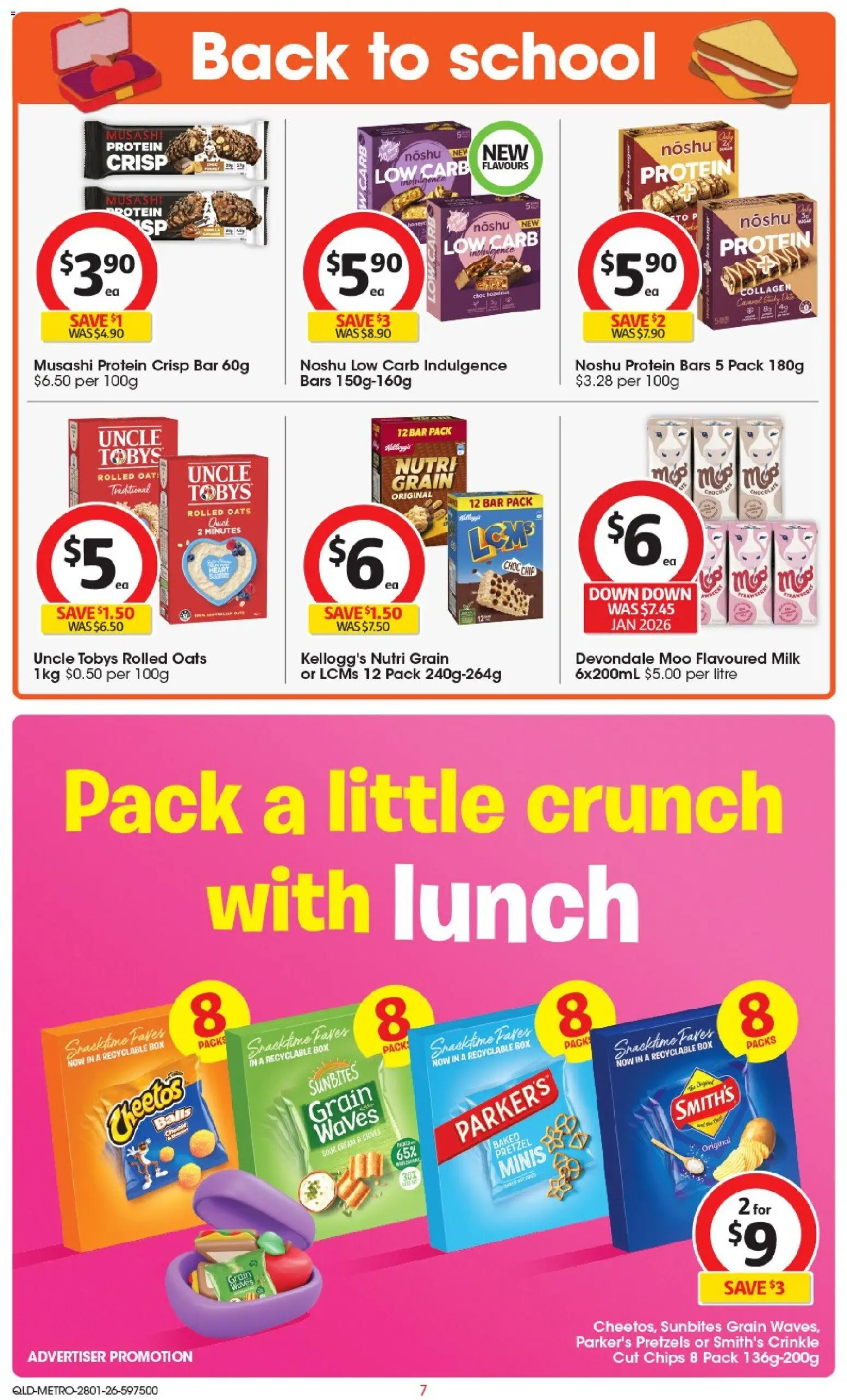 Coles catalogue - valid from 28.01.2026 | Page: 8 | Products: Box, Milk, Sour cream, Pretzels