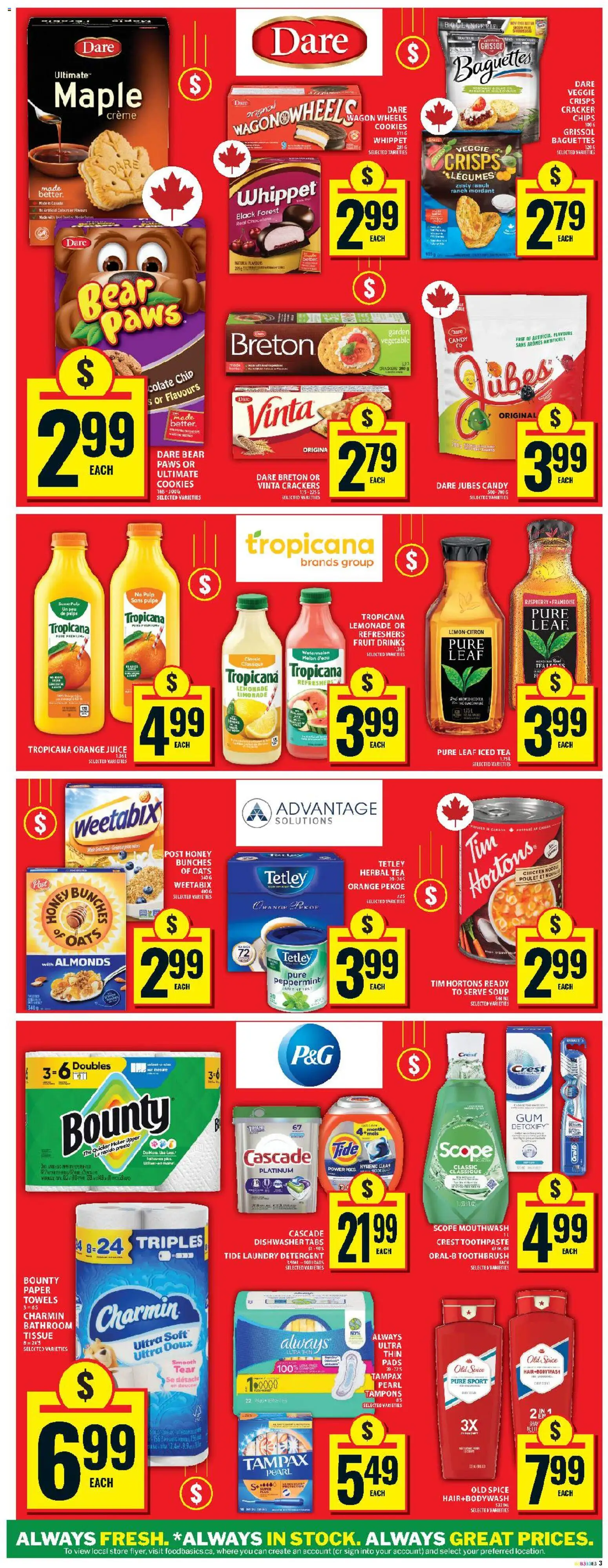 Food Basics flyer valid from 29.01.2026 | Page: 7 | Products: Tea, Chips, Dishwasher, Juice