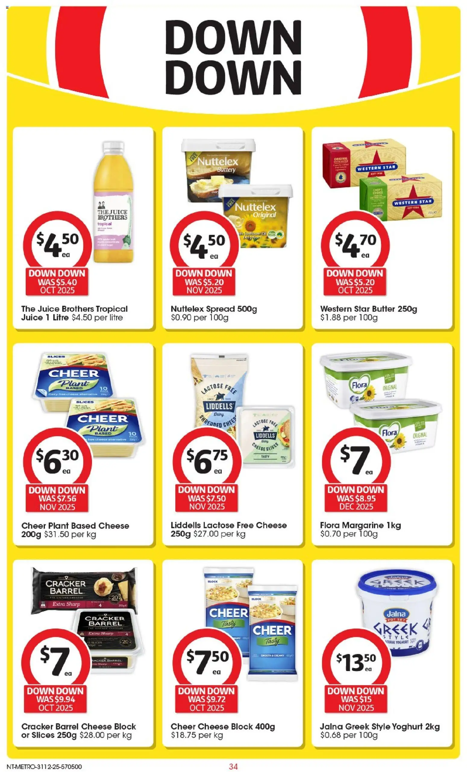 Coles catalogue - valid from 31.12.2025 | Page: 35 | Products: Plant, Butter, Cheese, Yoghurt