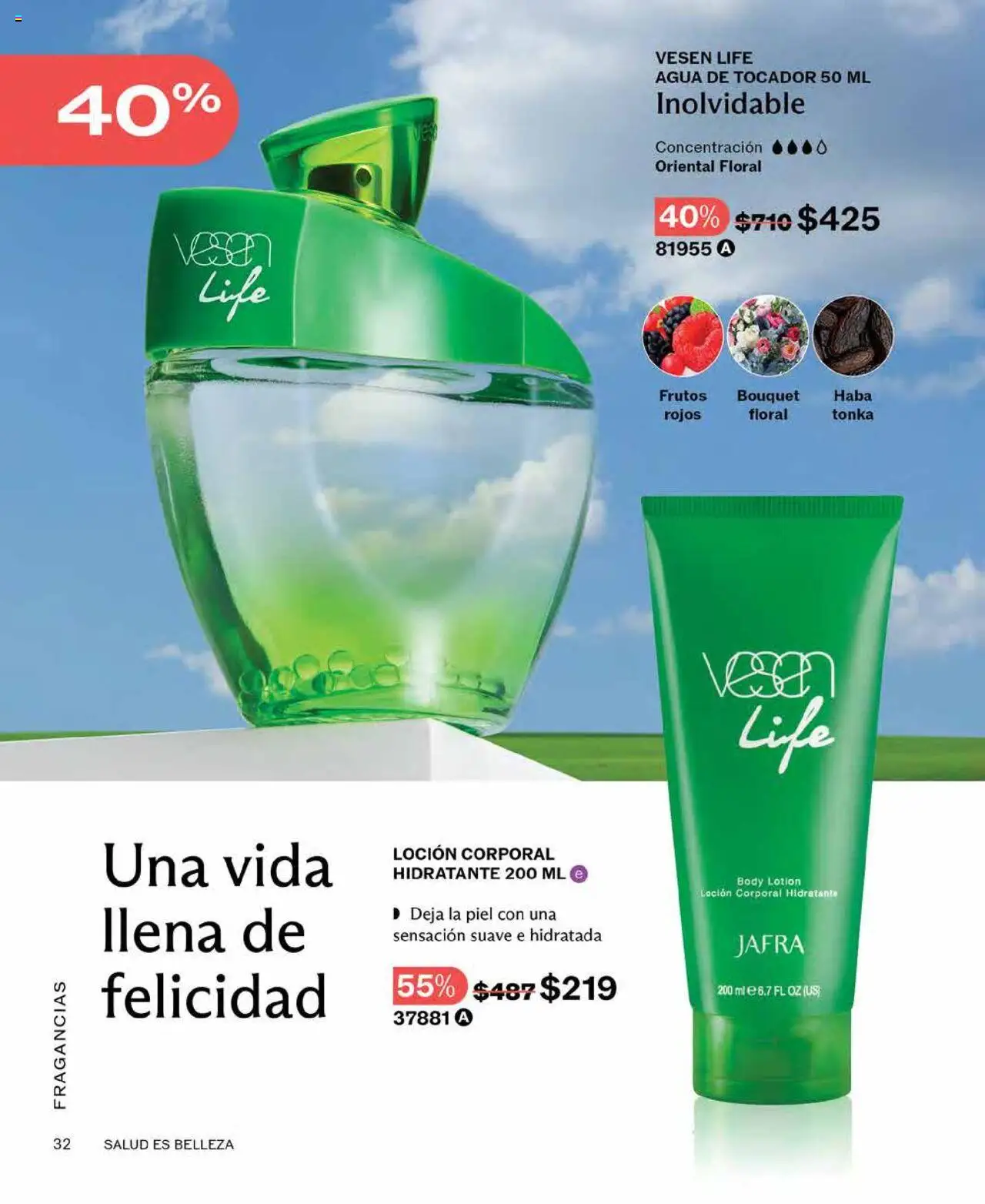 Nuevas ofertas de JAFRA válidas en toda la República Mexicana desde el 01.08.2025. ¡Encuentra las mejores ofertas en JAFRA - Catálogo! | Página: 32 | Productos: Agua, Loción, Body