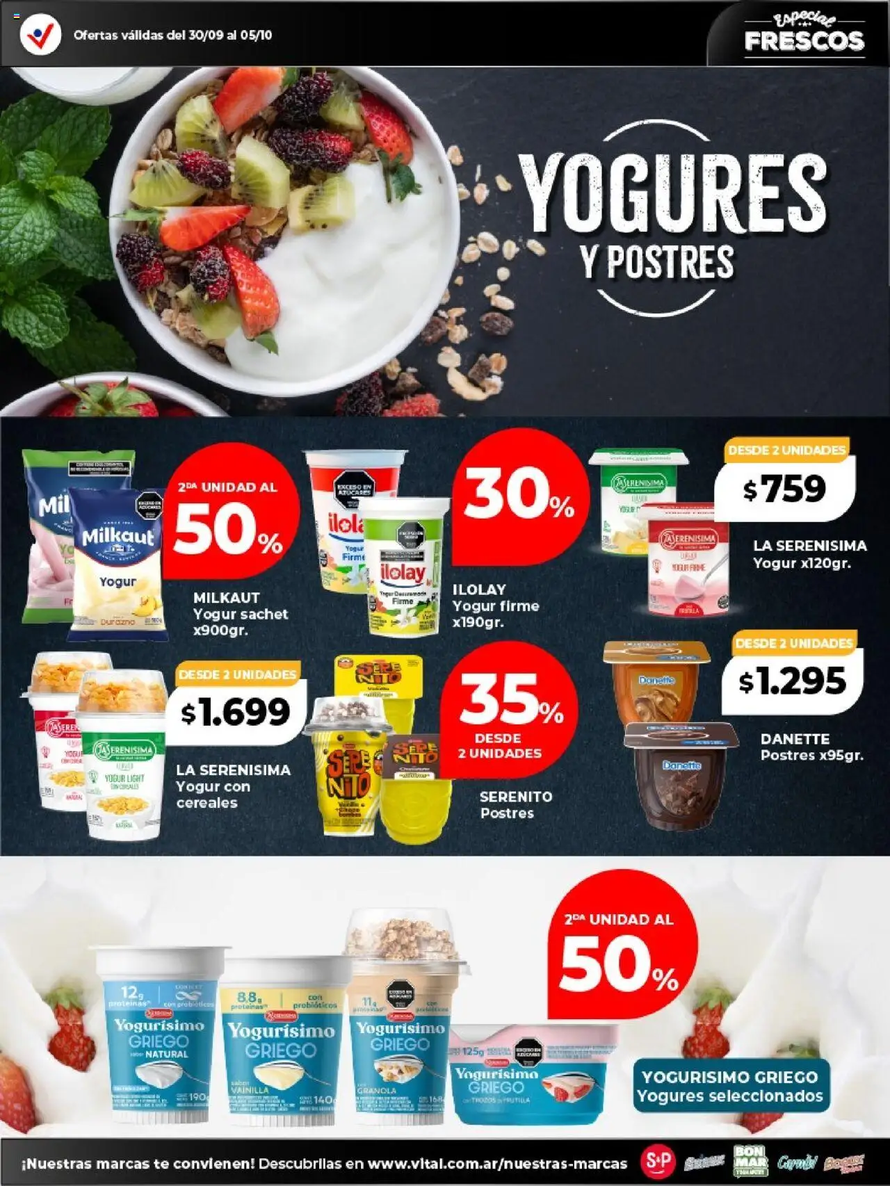 Vital - Especial de frescos - Abasto │ válido desde el 30.09.2025 | Página: 5 | Productos: Frutilla, Yogur, Té, Cereales