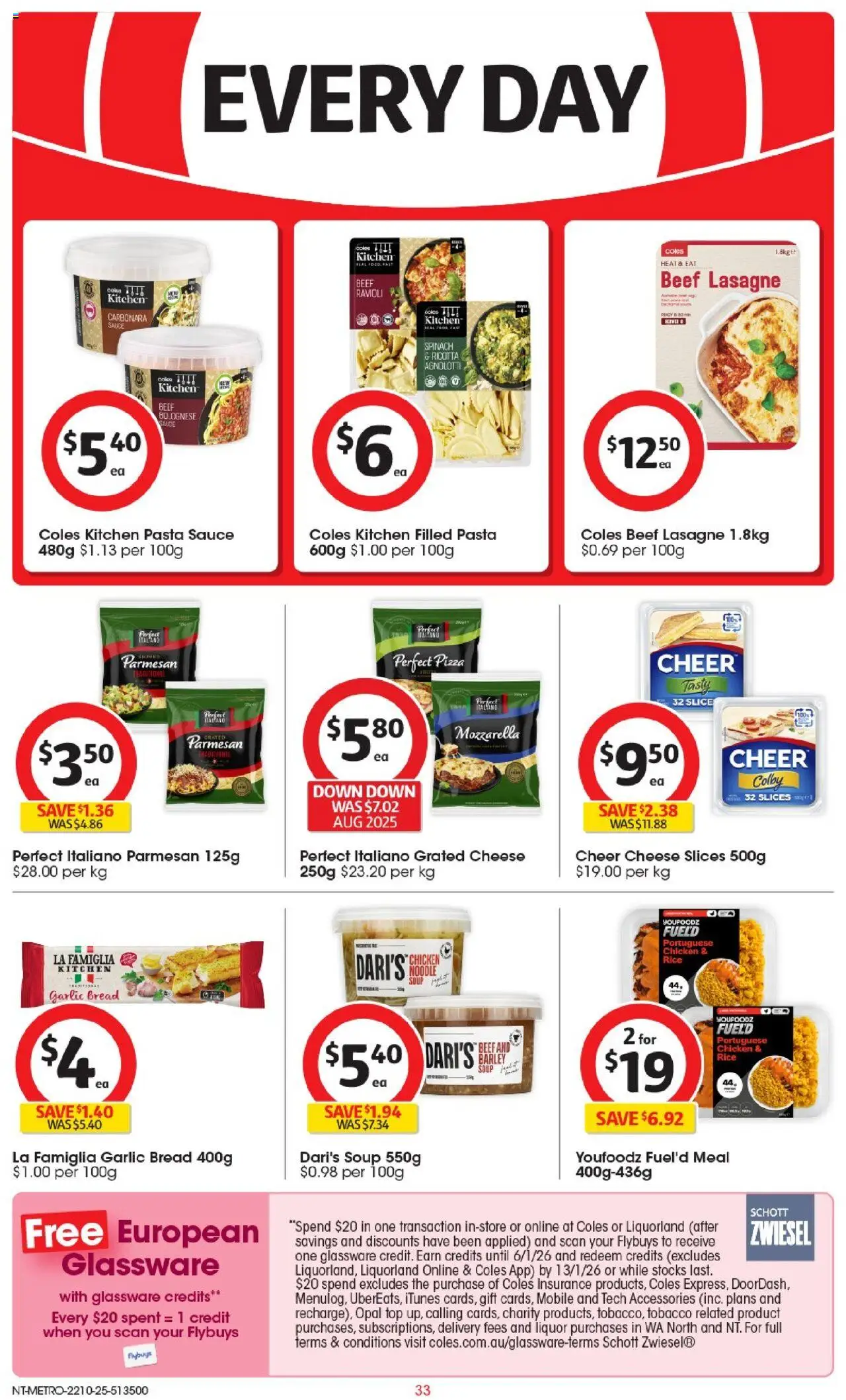 Coles catalogue - valid from 22.10.2025 | Page: 34 | Products: Cheese, Glassware, Beef, Accessories