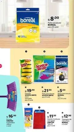 Catálogo Plaza Vea válido desde 14.07.2025 | Página: 8 | Productos: Esponja, Bolsa, Cocina