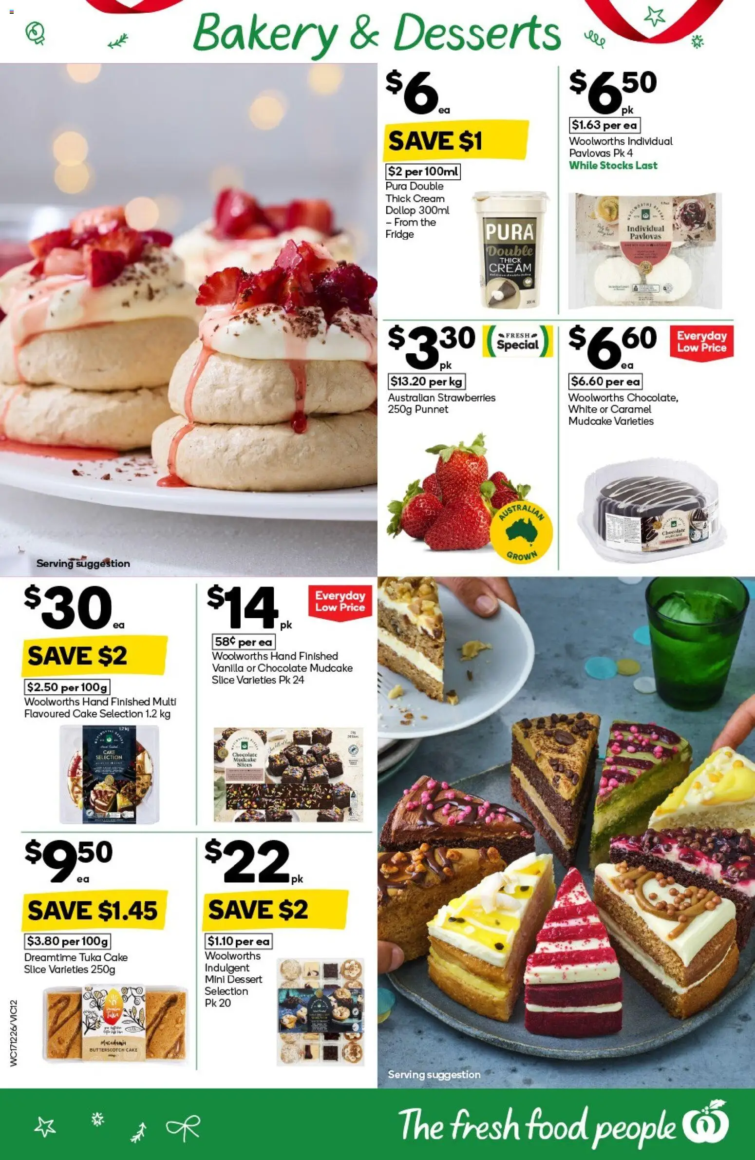 Woolworths catalogue - valid from 17.12.2025 | Page: 12 | Products: Chocolate, Strawberries, Fridge, Bakery