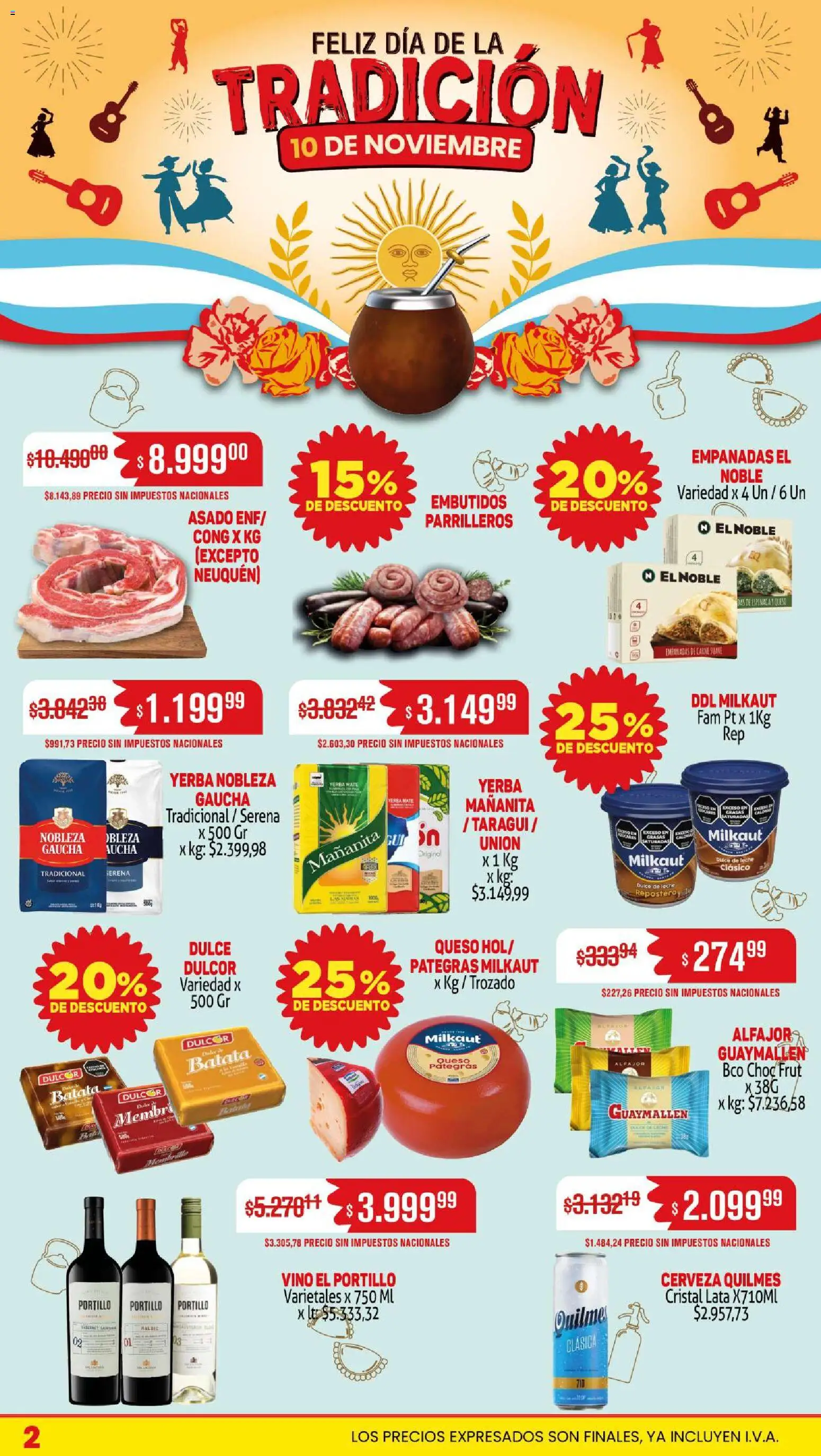 Makro ofertas │ válido desde el 06.11.2025 | Página: 2 | Productos: Yerba, Dulce de leche, Queso, Cerveza