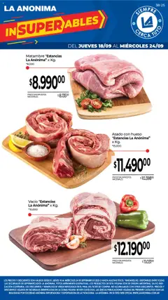 Vista previa La Anonima catálogo válido desde el 18.09.2025