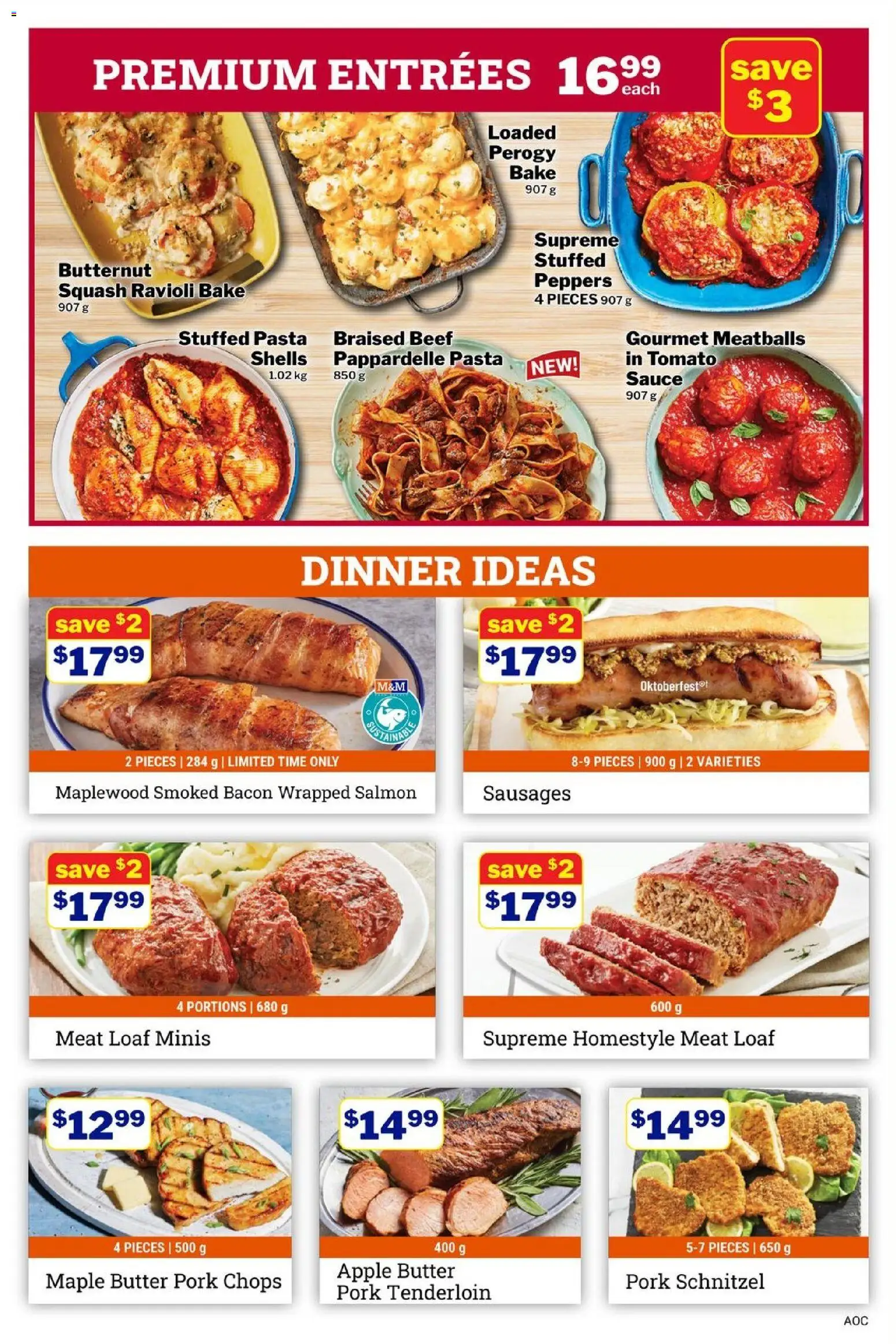 M&M Food Market flyer valid from 23.10.2025 | Page: 5 | Products: Beef, Pasta, Butter, Pork