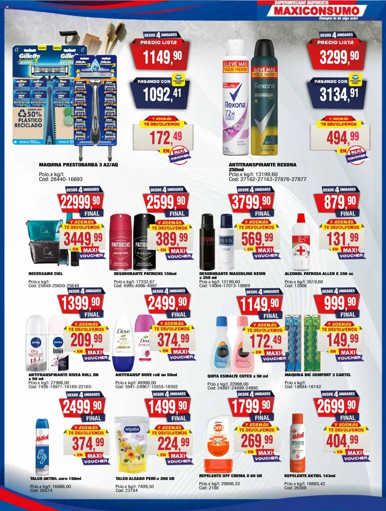 Maxiconsumo ofertas │ válido desde el 13.10.2025 | Página: 25 | Productos: Desodorante, Antitranspirante, Té, Crema