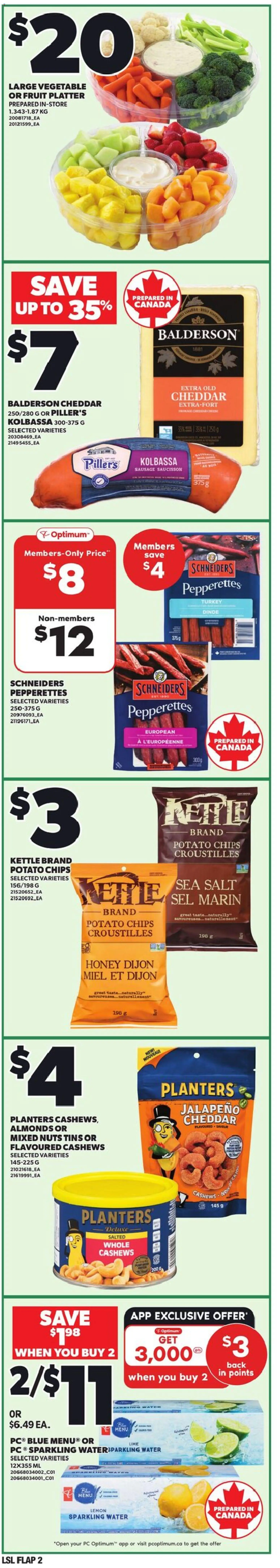 Loblaws flyer valid from 05.02.2026 | Page: 2 | Products: Chips, Nuts, PC, Kettle