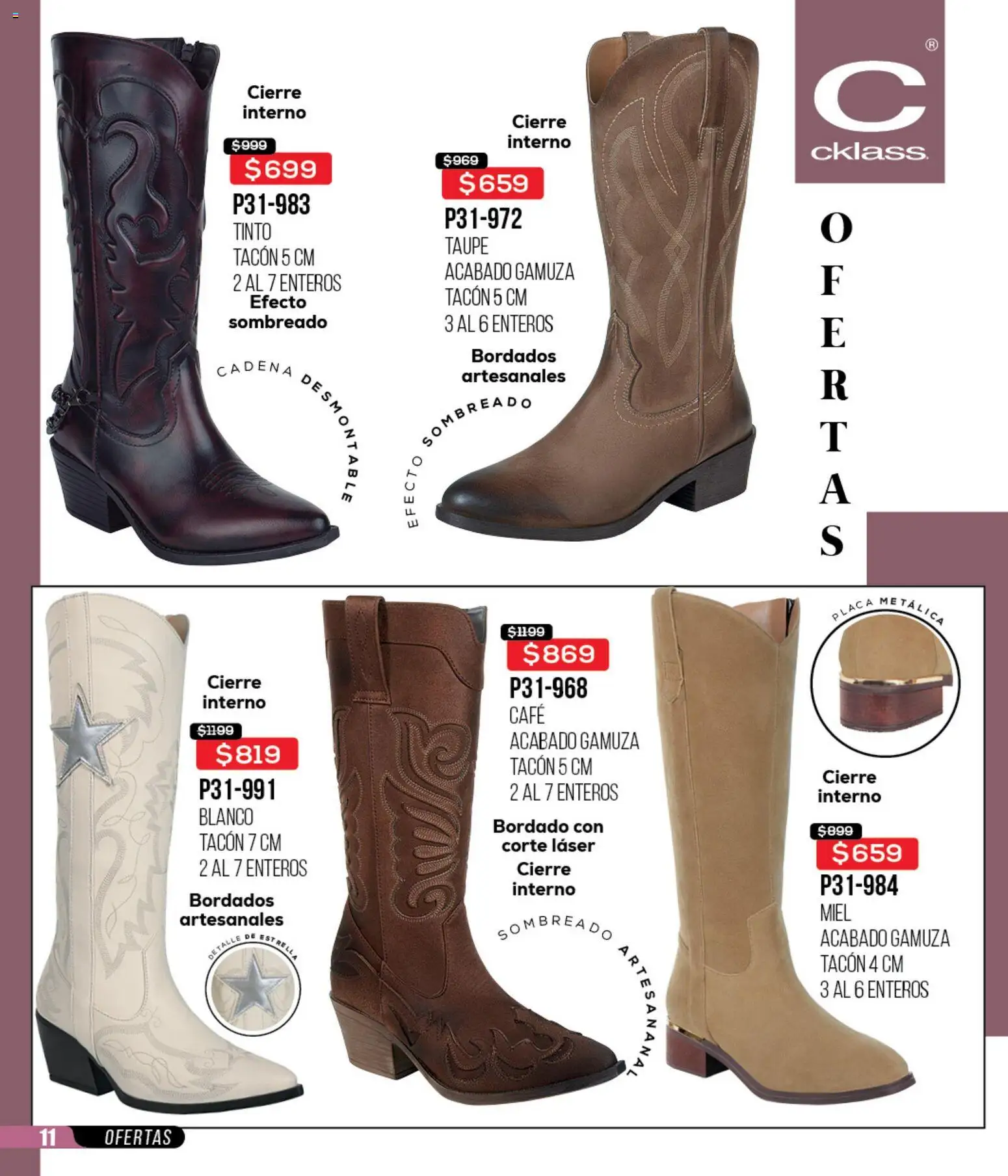 Nuevas ofertas de Cklass válidas en toda la República Mexicana desde el 12.01.2026. ¡Encuentra las mejores ofertas en Cklass catálogo Mega Ofertas Ropa! | Página: 175 | Productos: Café, Gamuza, Cadena