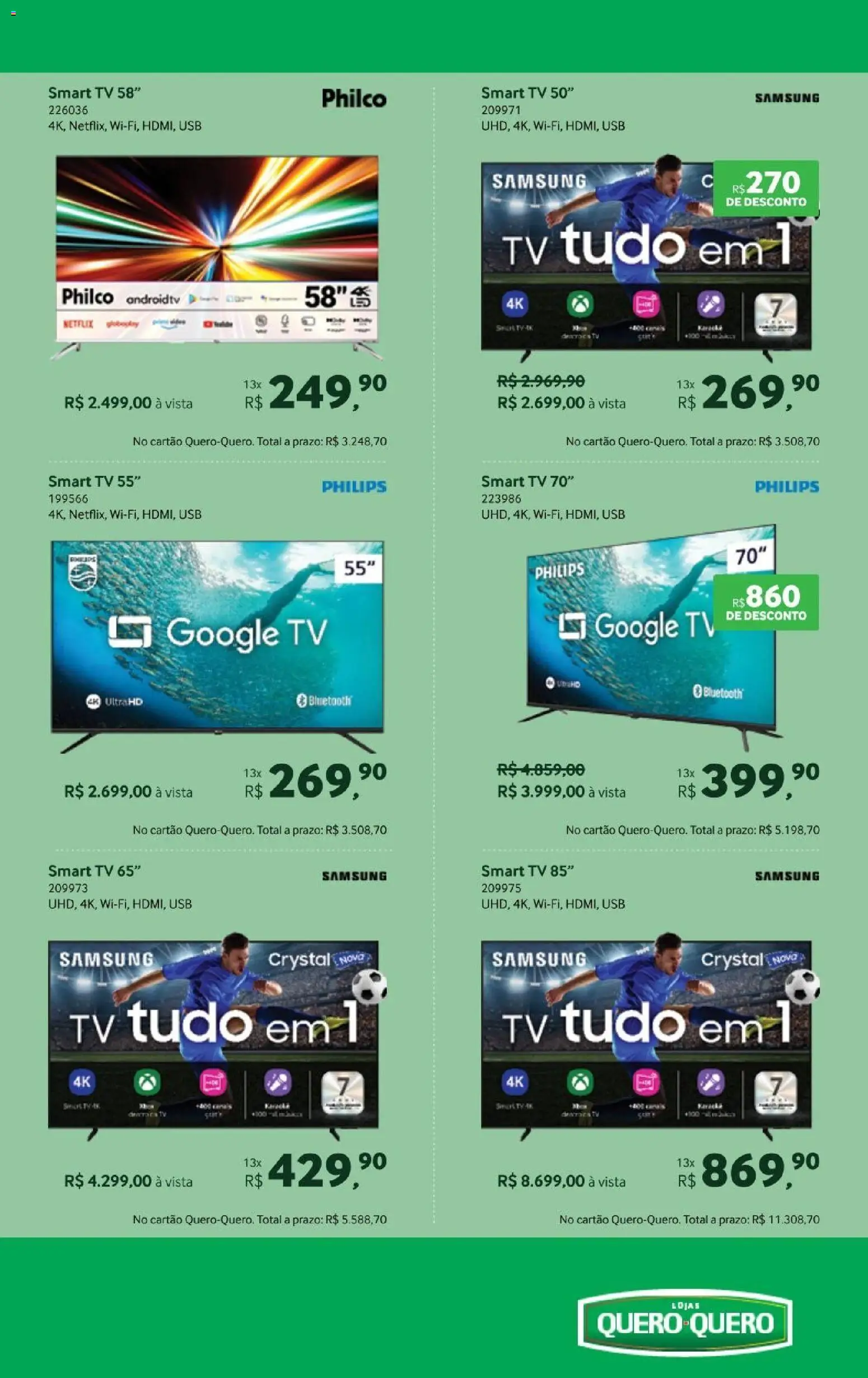 Lojas Quero-Quero Folheto - válido de 19.01.2026 | Página: 34 | Produtos: smart TV, Tv, USB