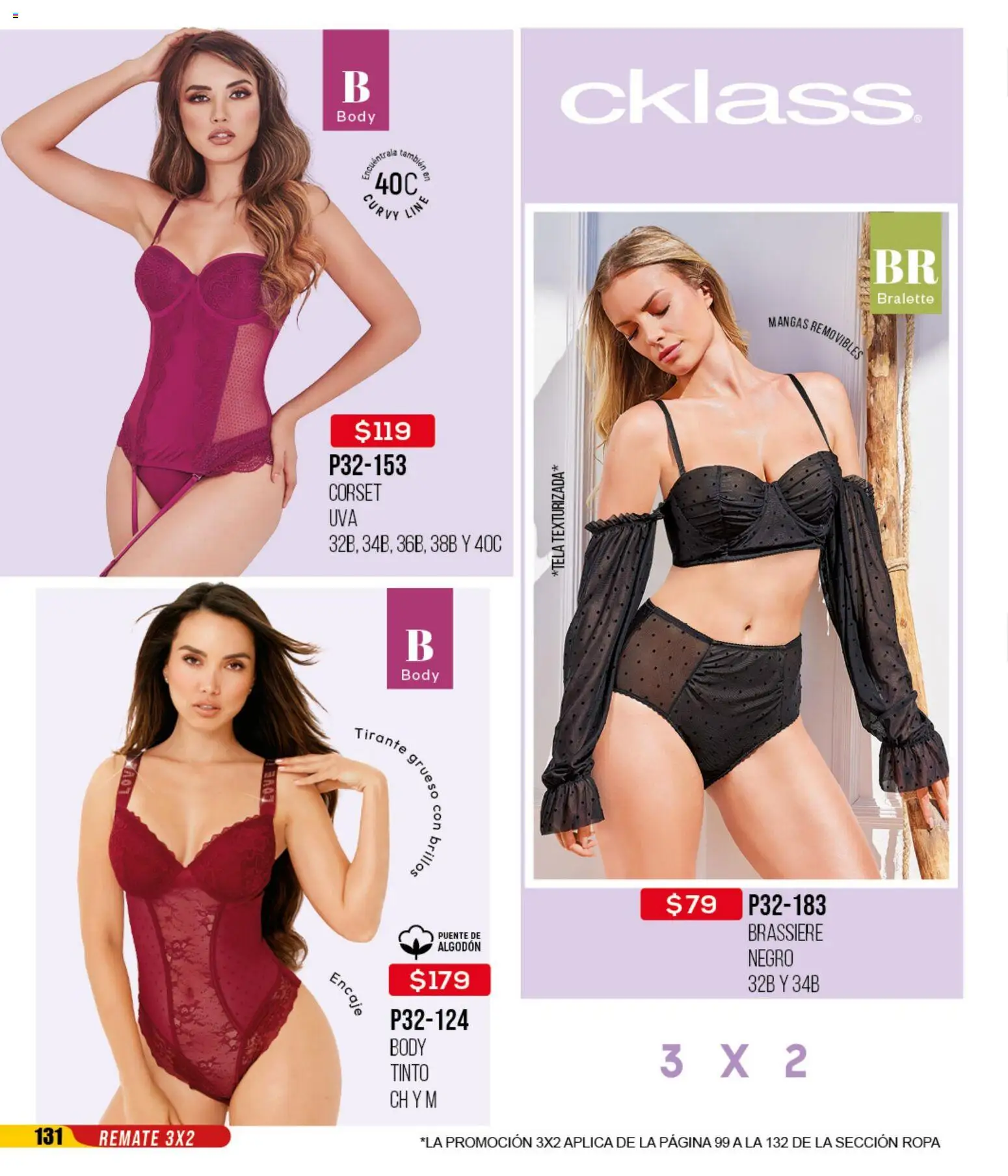 Nuevas ofertas de Cklass válidas en toda la República Mexicana desde el 16.02.2026. ¡Encuentra las mejores ofertas en Cklass catálogo Remate Ropa! | Página: 132 | Productos: Algodón, Ropa, Body