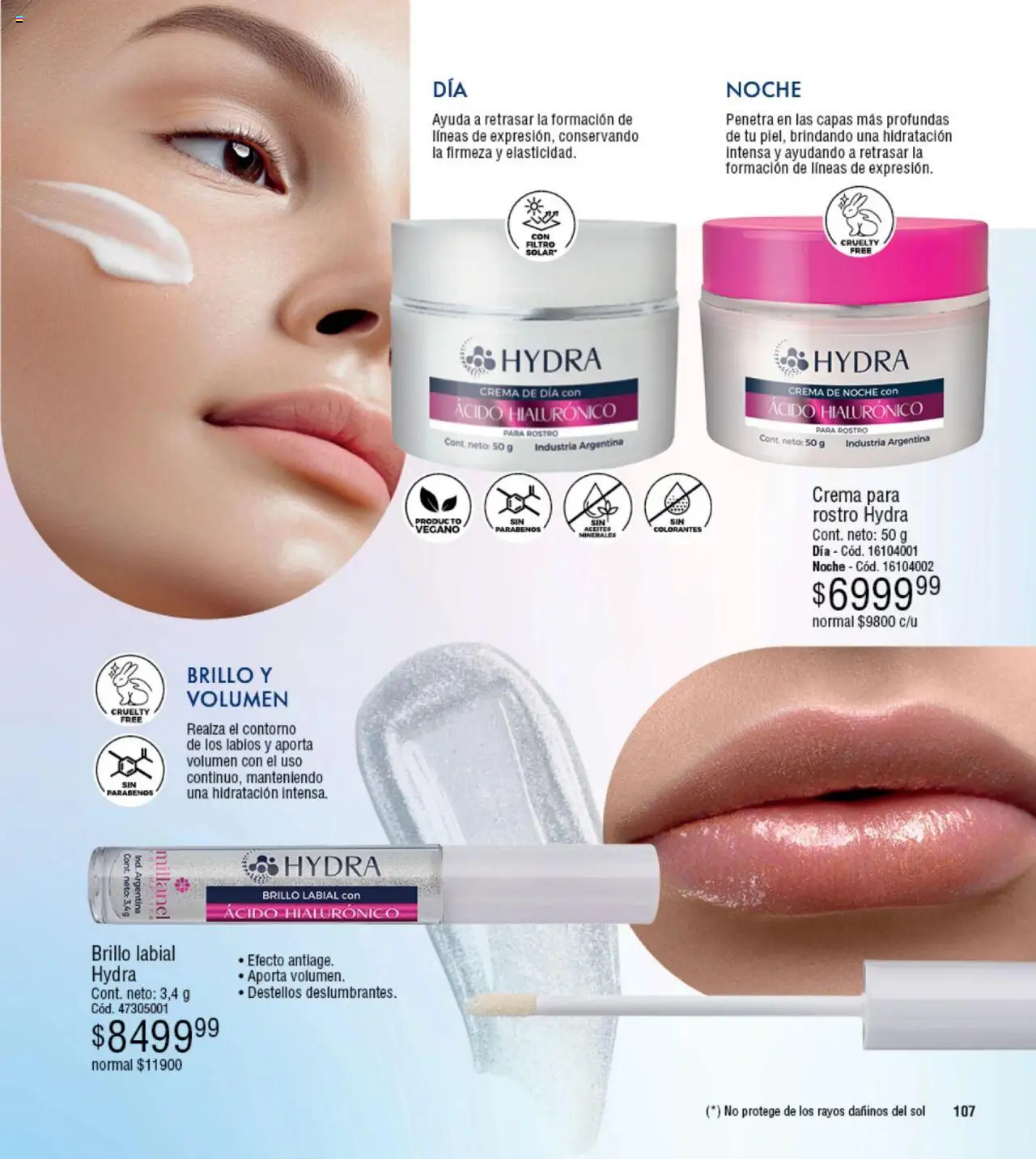 Millanel catálogo │ válido desde el 18.08.2025 | Página: 107 | Productos: Contorno, Brillo, Crema