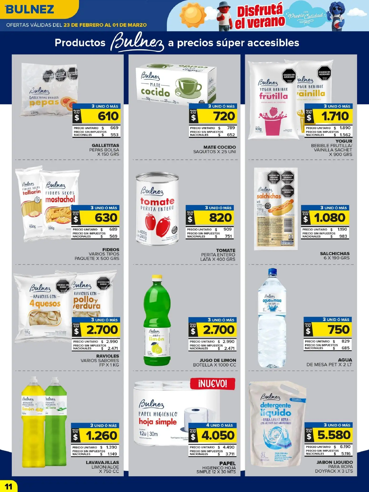 Carrefour Maxi catálogo │ válido desde el 23.02.2026 | Página: 13 | Productos: Jabón líquido, Agua, Jugo, Fideos
