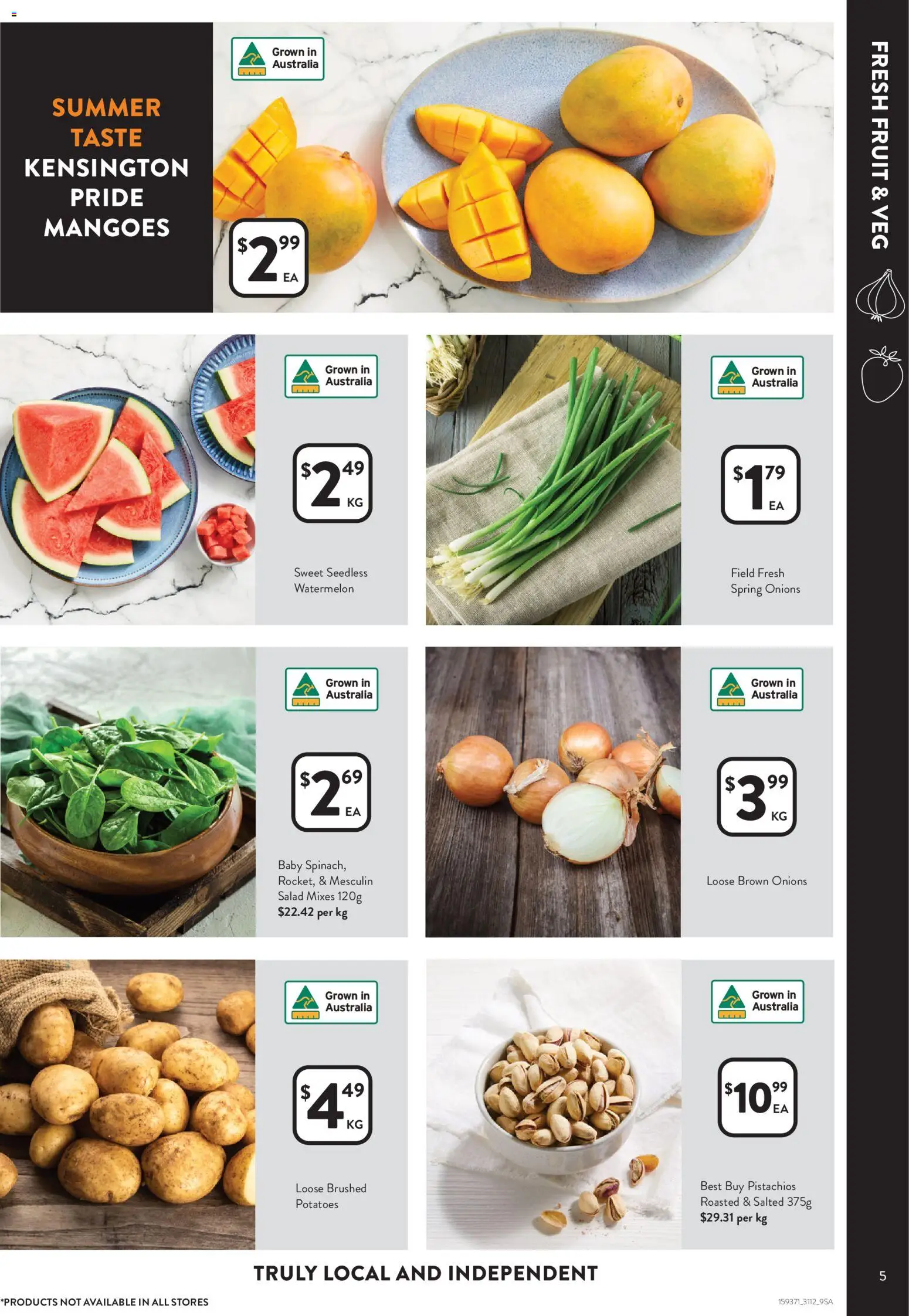 Foodworks catalogue - valid from 31.12.2025 | Page: 5 | Products: Salad, Potatoes, Onions, Watermelon