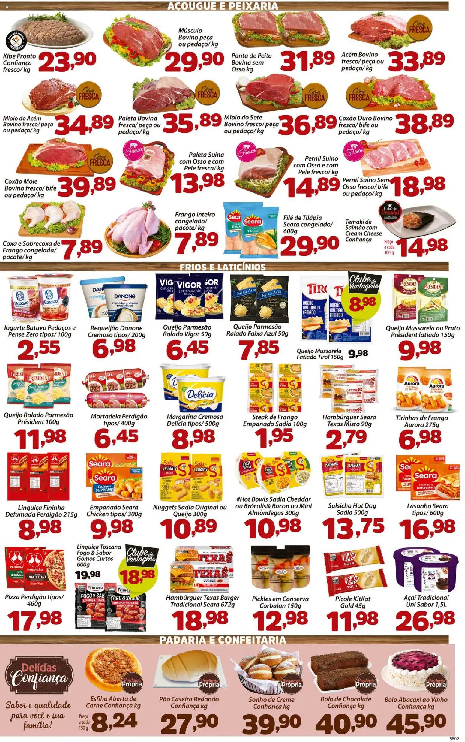 Confiança Folheto - válido de 06.01.2026 | Página: 3 | Produtos: Acém, Queijo, Abacaxi, Lasanha