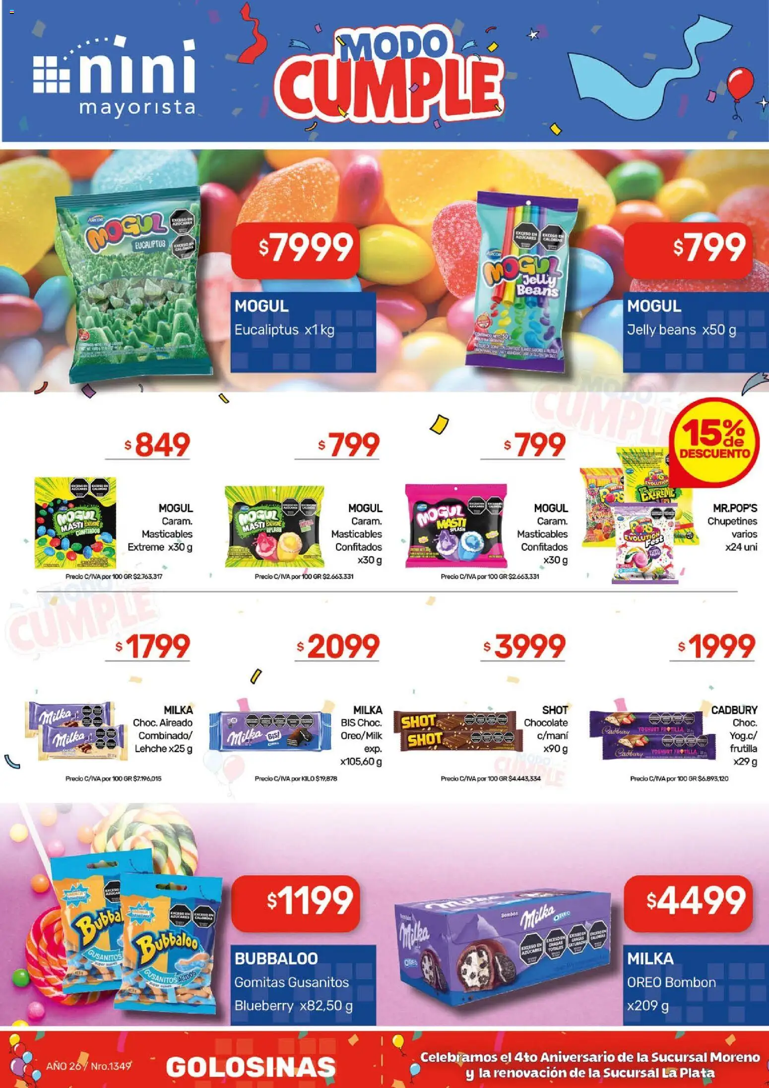 NINI Mayorista Ofertas │ válido desde el 02.03.2026 | Página: 28 | Productos: Gomitas, Frutilla, Chocolate, Golosinas