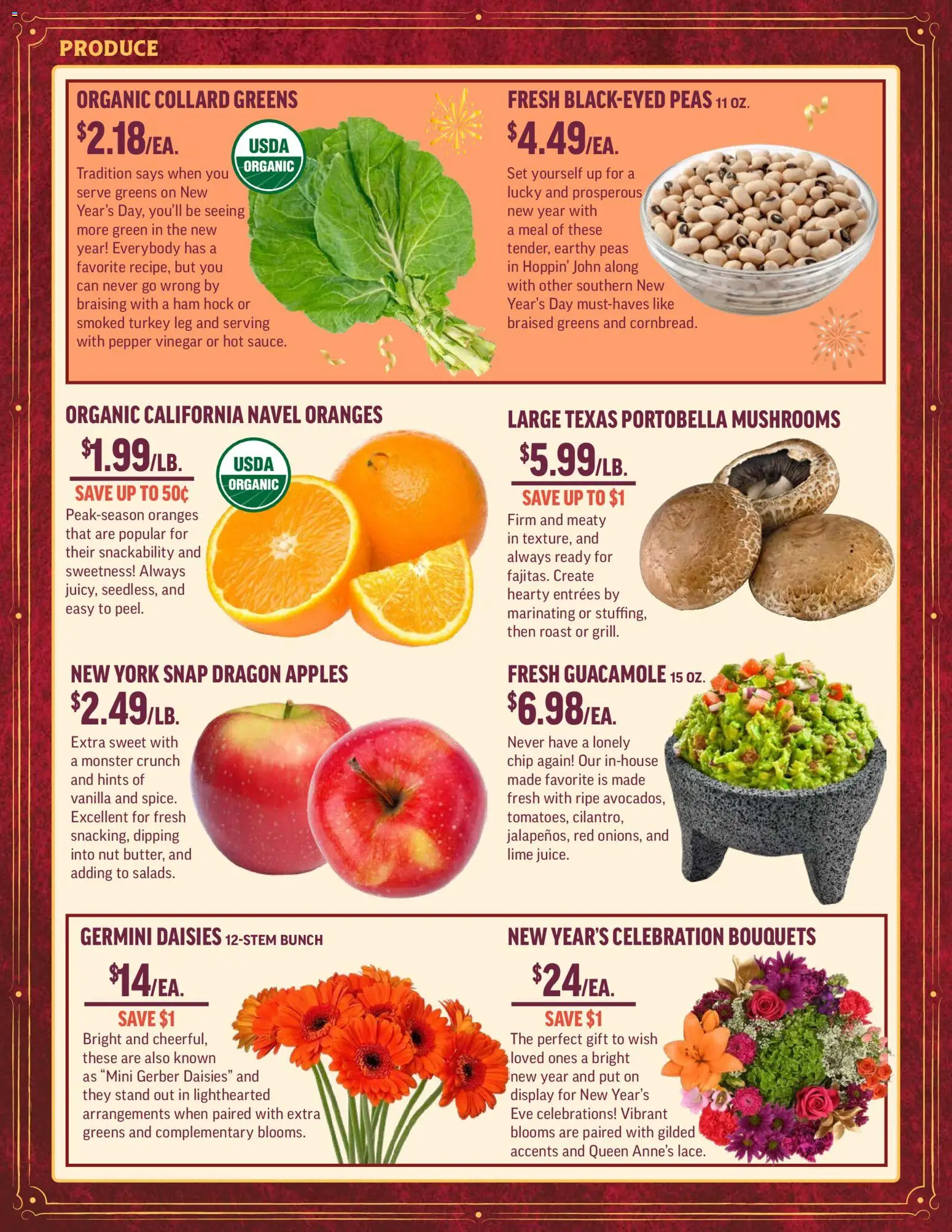 Central Market Weekly Ad - valid from 26.12.2025 | Page: 2 | Products: Ham, Apples, Greens, Lime