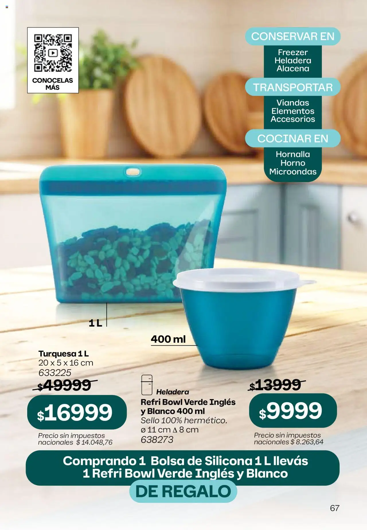 Tupperware Folleto │ válido desde el 08.09.2025 | Página: 68 | Productos: Alacena, Bowl, Microondas, Freezer