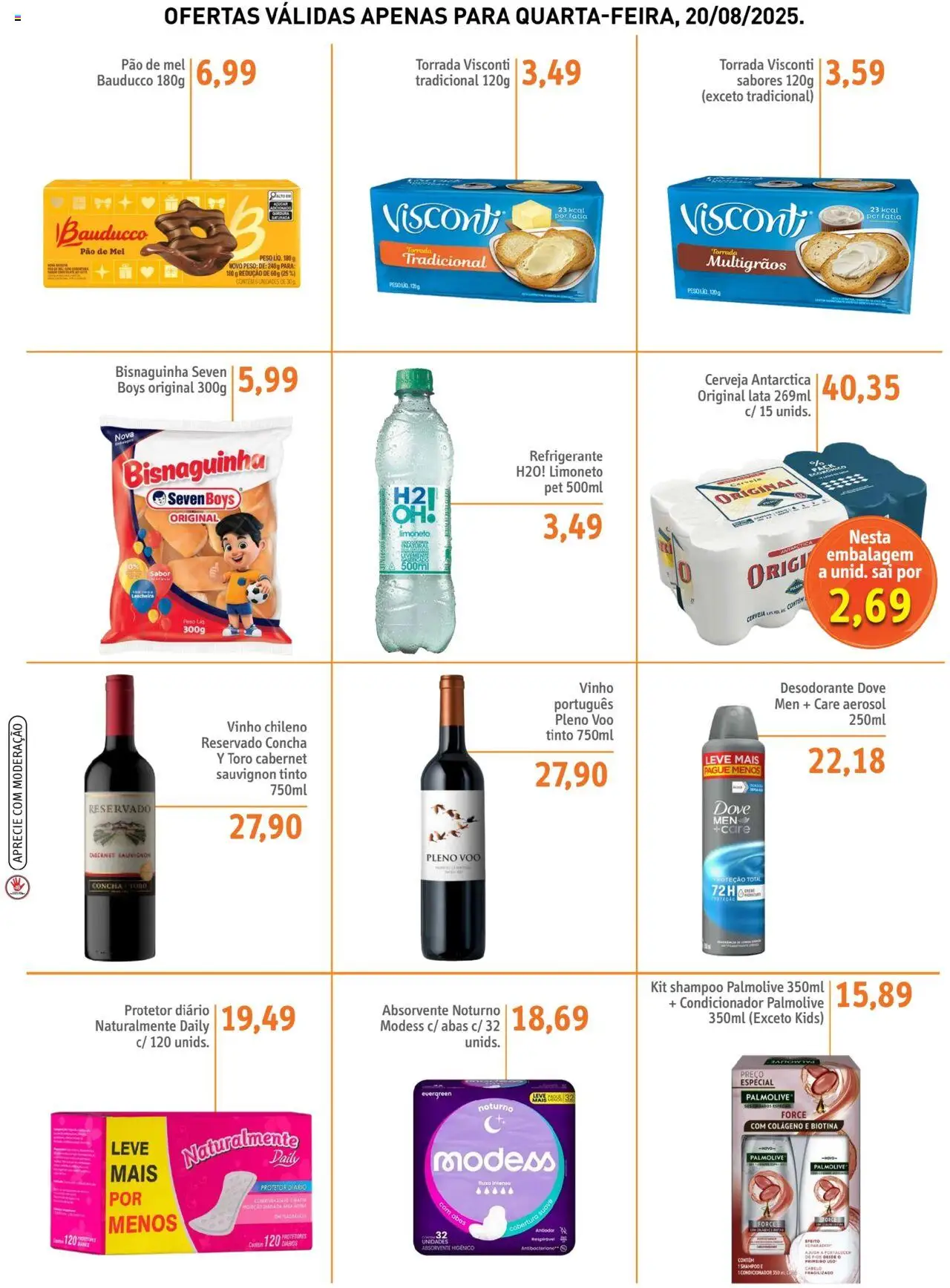Sonda Folheto - válido de 20.08.2025 | Página: 3 | Produtos: Condicionador, Desodorante, Pão, Refrigerante