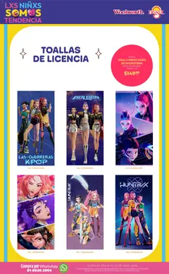 Vista previa de Del Sol y Woolworth katalog Día del Niño 2026, nuevo folleto de la tienda, válido en México a partir del 16.04.2026 | Página: 21 | Productos: Toalla, Toallas, Baño