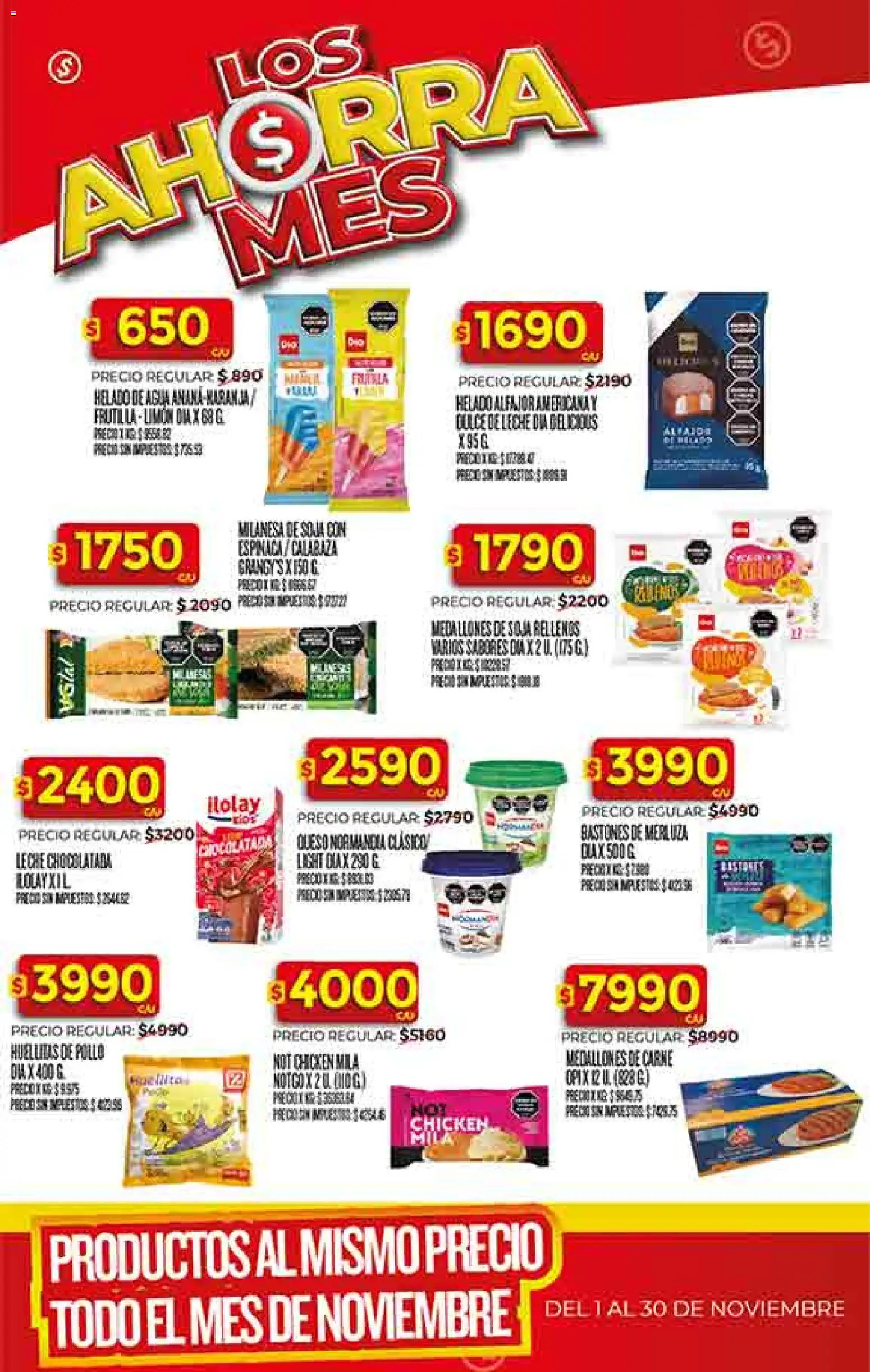 Supermercado DIA Ofertas │ válido desde el 19.11.2025 | Página: 28 | Productos: Frutilla, Milanesa, Dulce de leche, Chocolatada