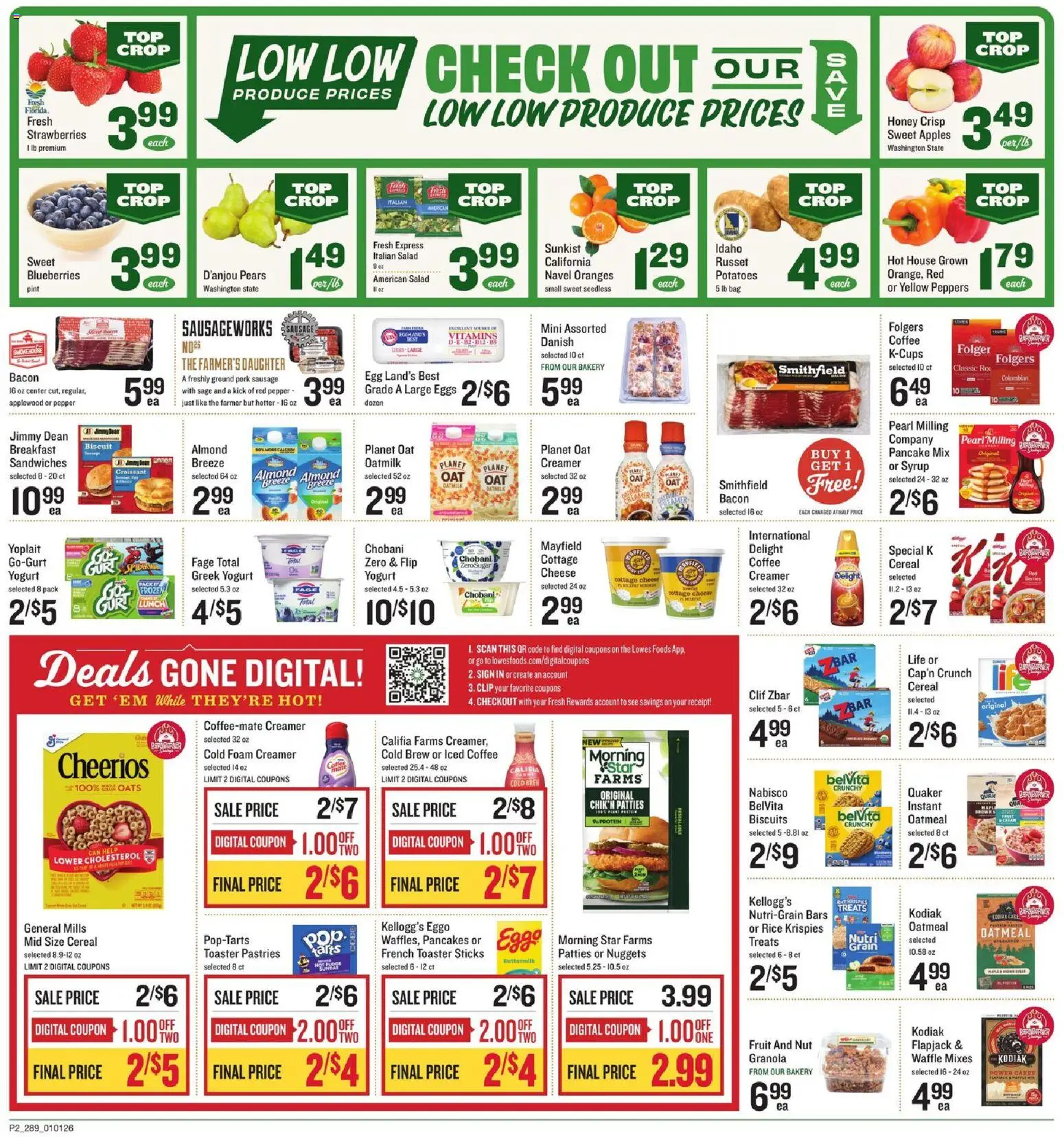 Lowes Foods Weekly Ad - GA - valid from 01.01.2026 | Page: 2 | Products: Apples, Oranges, Pepper, Blueberries