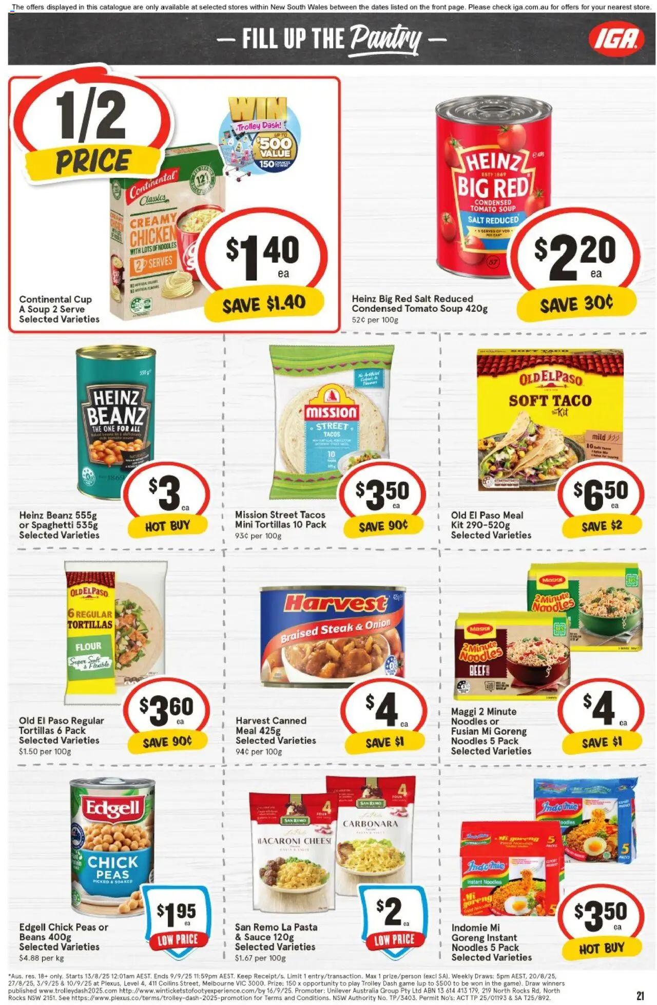 IGA catalogue - valid from 03.09.2025 | Page: 17 | Products: Powder, Ginger, Trolley, Sauce