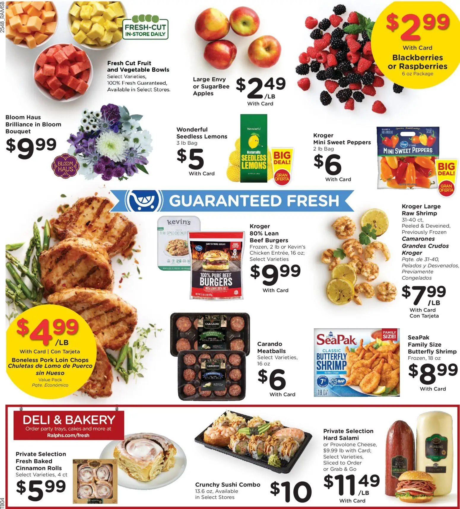 Ralphs Weekly Ad - valid from 02.01.2026 | Page: 10 | Products: Bakery, Pork, Apples, Bag