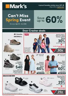 Preview of Mark's weekly flyer / circulaire from shop Mark's valid from 09.04.2026