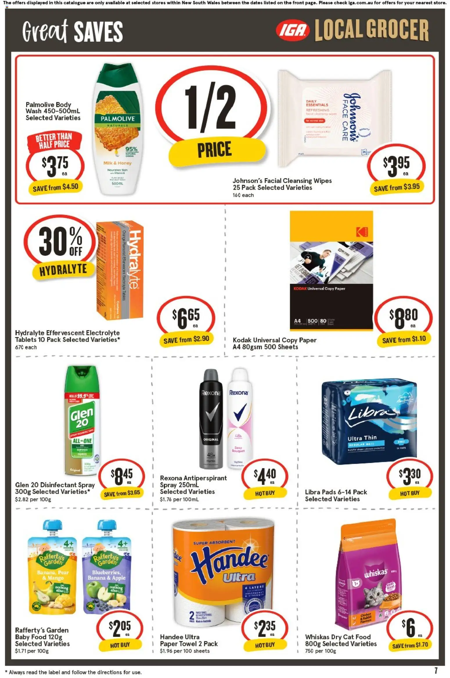 IGA catalogue - valid from 07.01.2026 | Page: 7 | Products: Milk, Antiperspirant, Baby food, Tablets