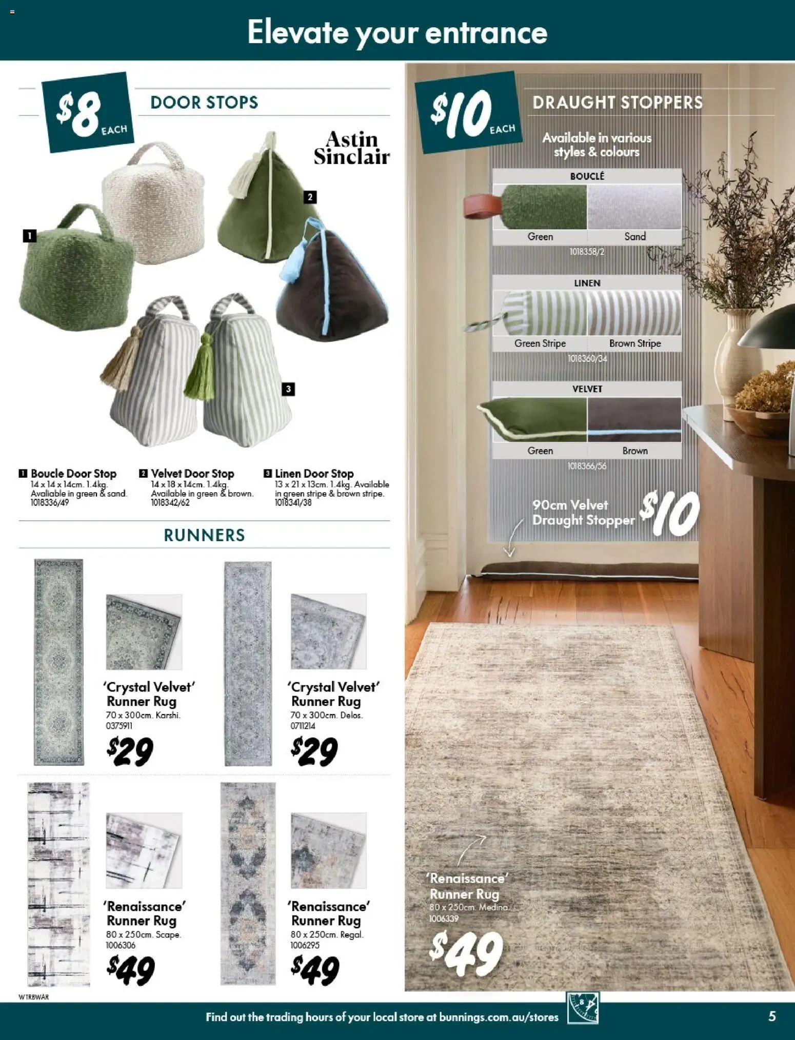 Bunnings Warehouse catalogue - valid from 29.04.2026 | Page: 5 | Products: Door, Linen